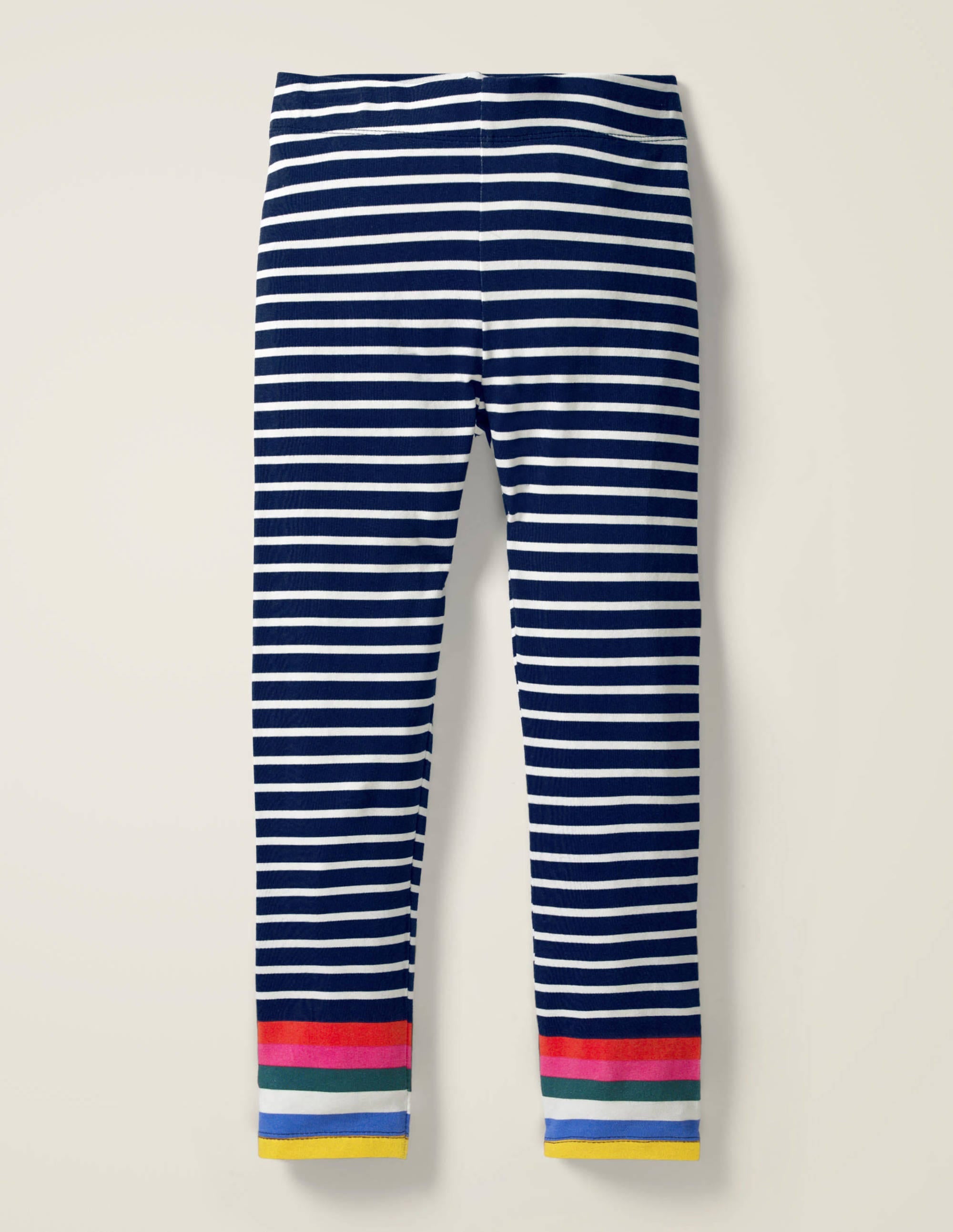 Fröhliche Leggings-Schuluniform-Navy/Naturweiß, Regenbogen - Image 1