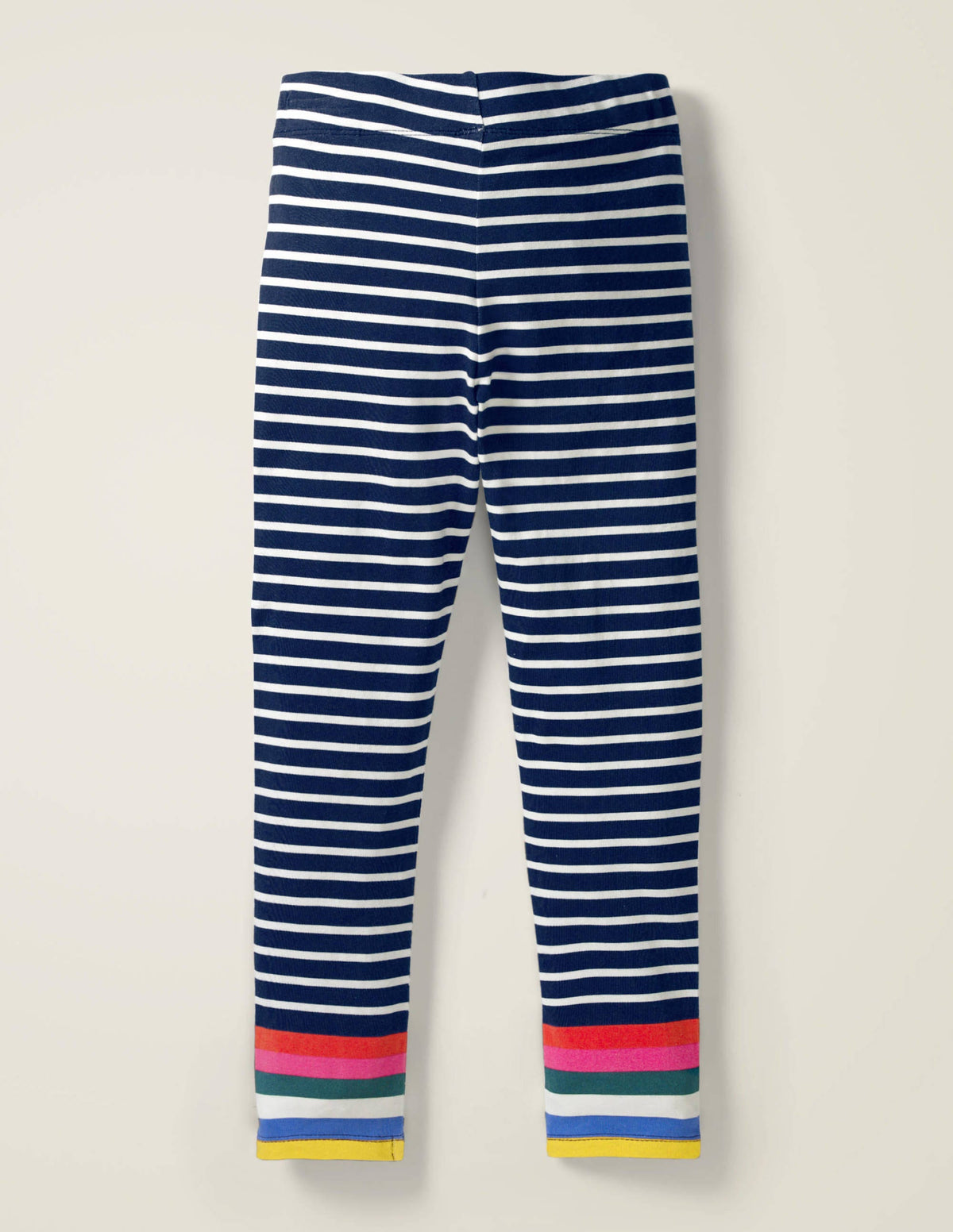Fröhliche Leggings-Schuluniform-Navy/Naturweiß, Regenbogen-2