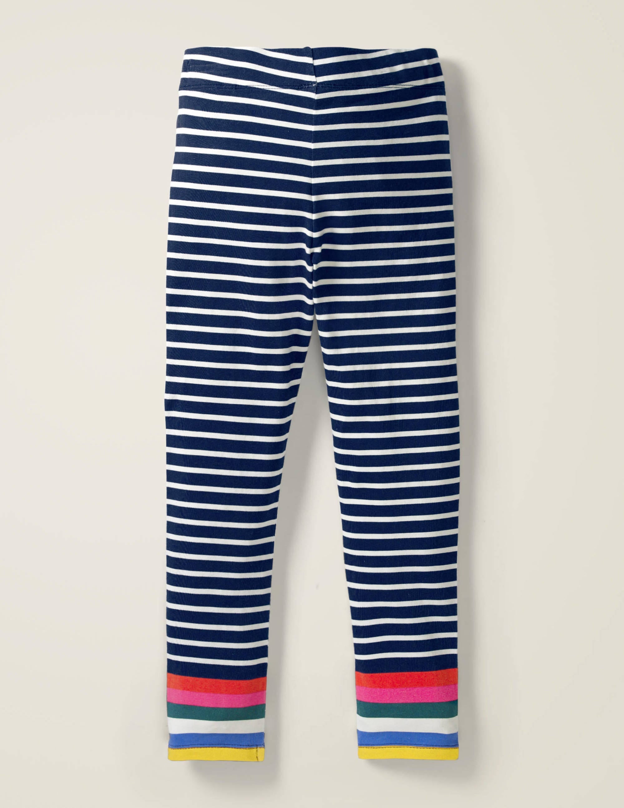 Fröhliche Leggings-Schuluniform-Navy/Naturweiß, Regenbogen - Image 2