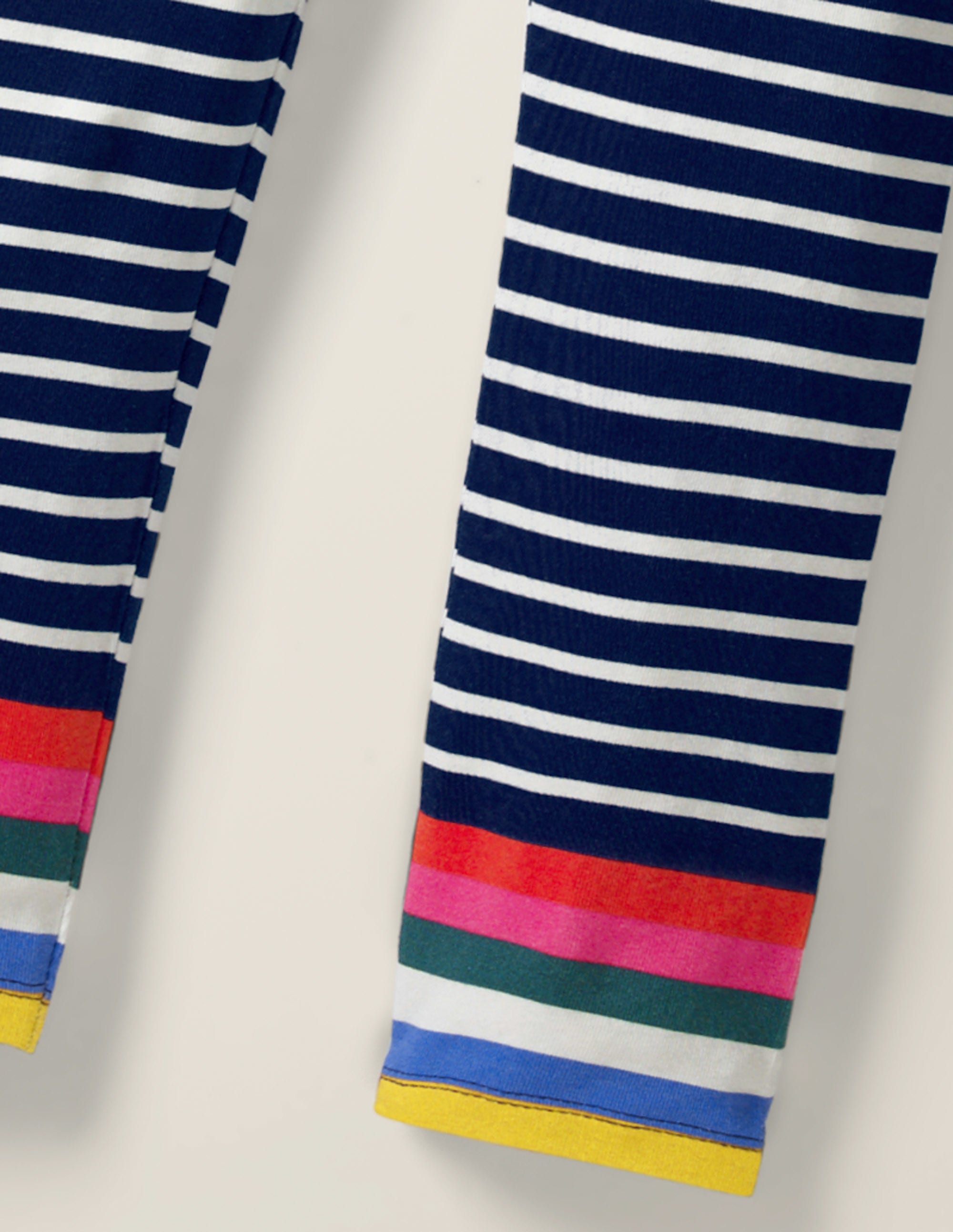 Fröhliche Leggings-Schuluniform-Navy/Naturweiß, Regenbogen - Image 3