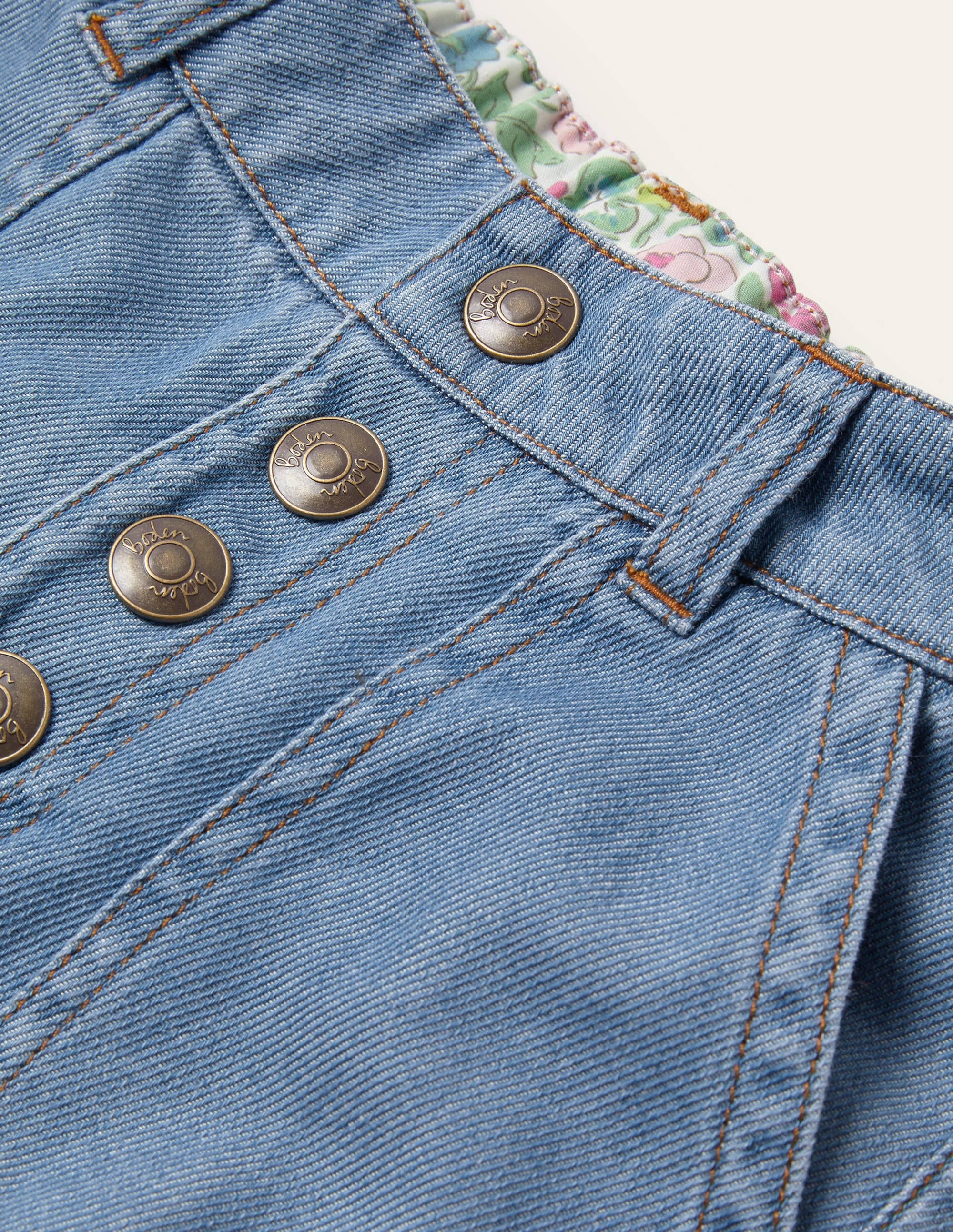 Jean droit boutonné-Denim vintage clair - Image 3