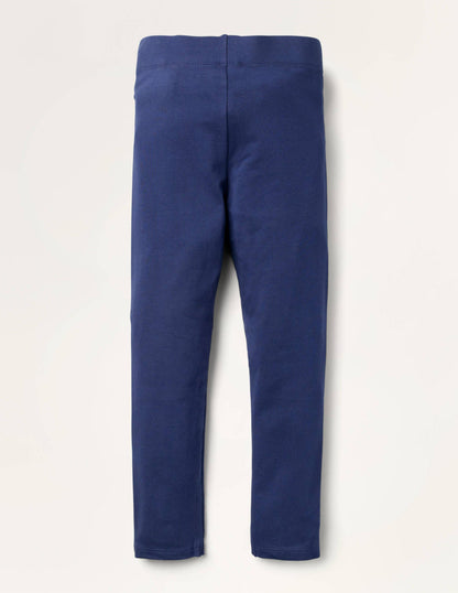 Fröhliche Leggings mit Applikation-Schuluniform-Navy, Einhorn