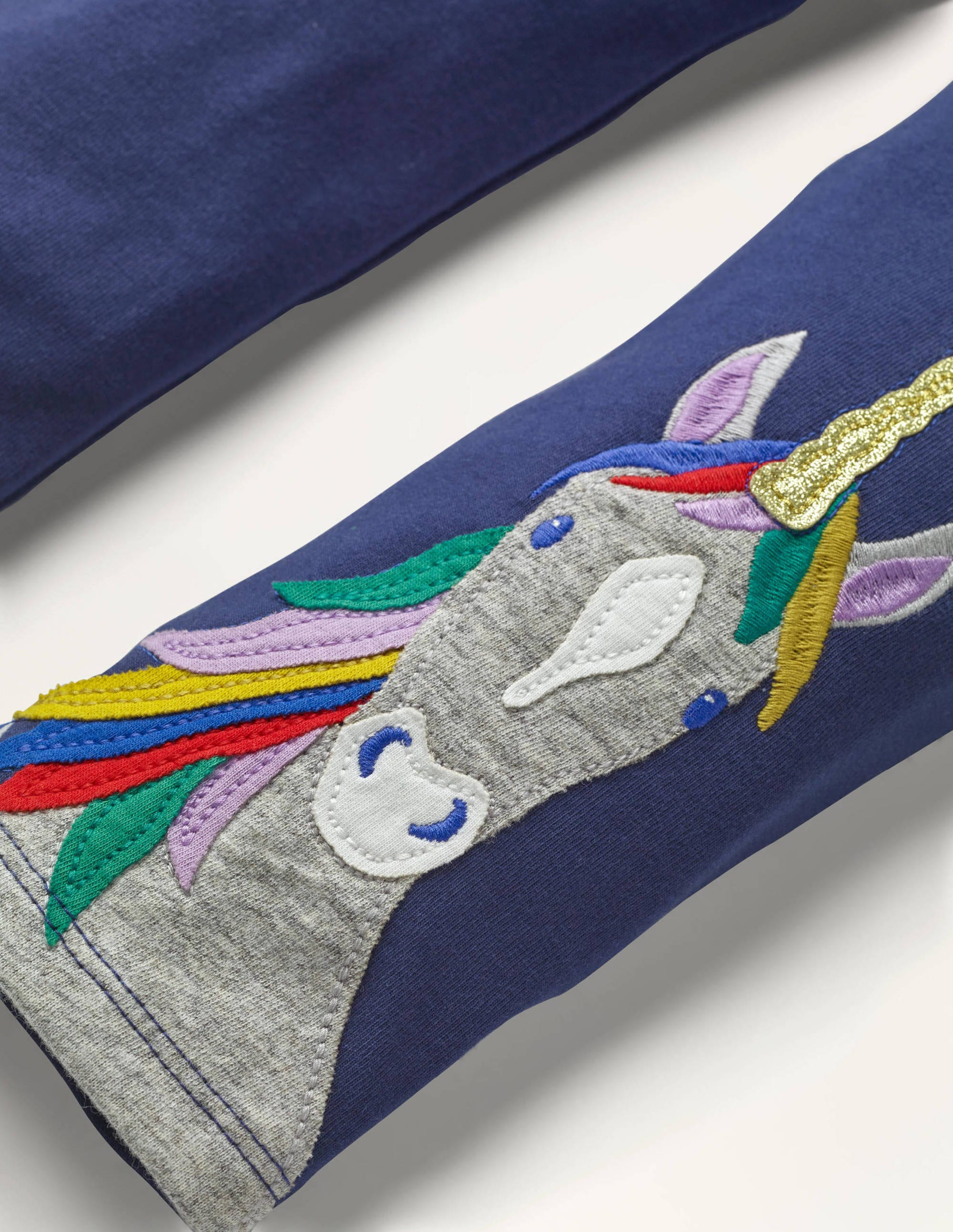 Legging fun à appliqué-Licorne bleu marine universitaire - Image 3