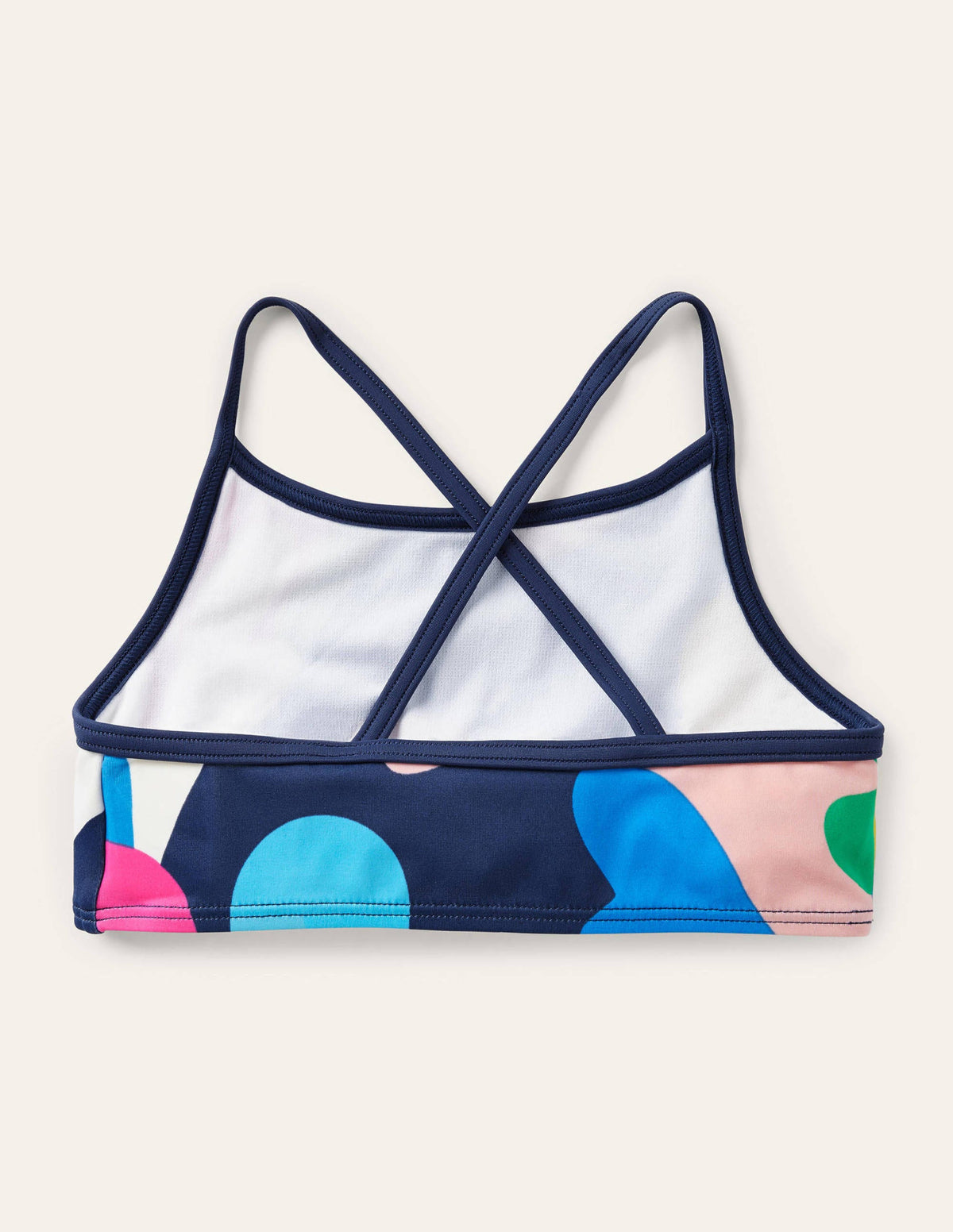 Gemustertes Bikini-Oberteil-Bunt, Korallen-Camouflagemuster-2
