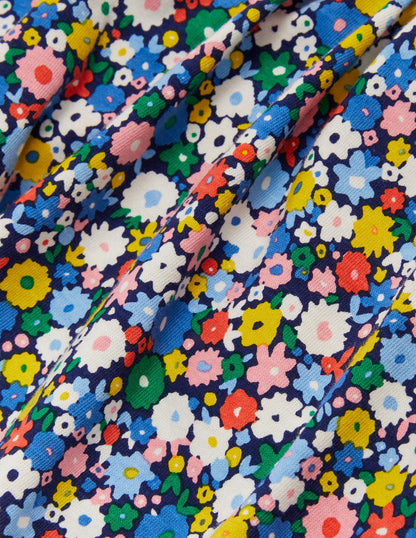 Jupe-short en jersey-Champ de fleurs bleu élisabéthain-3
