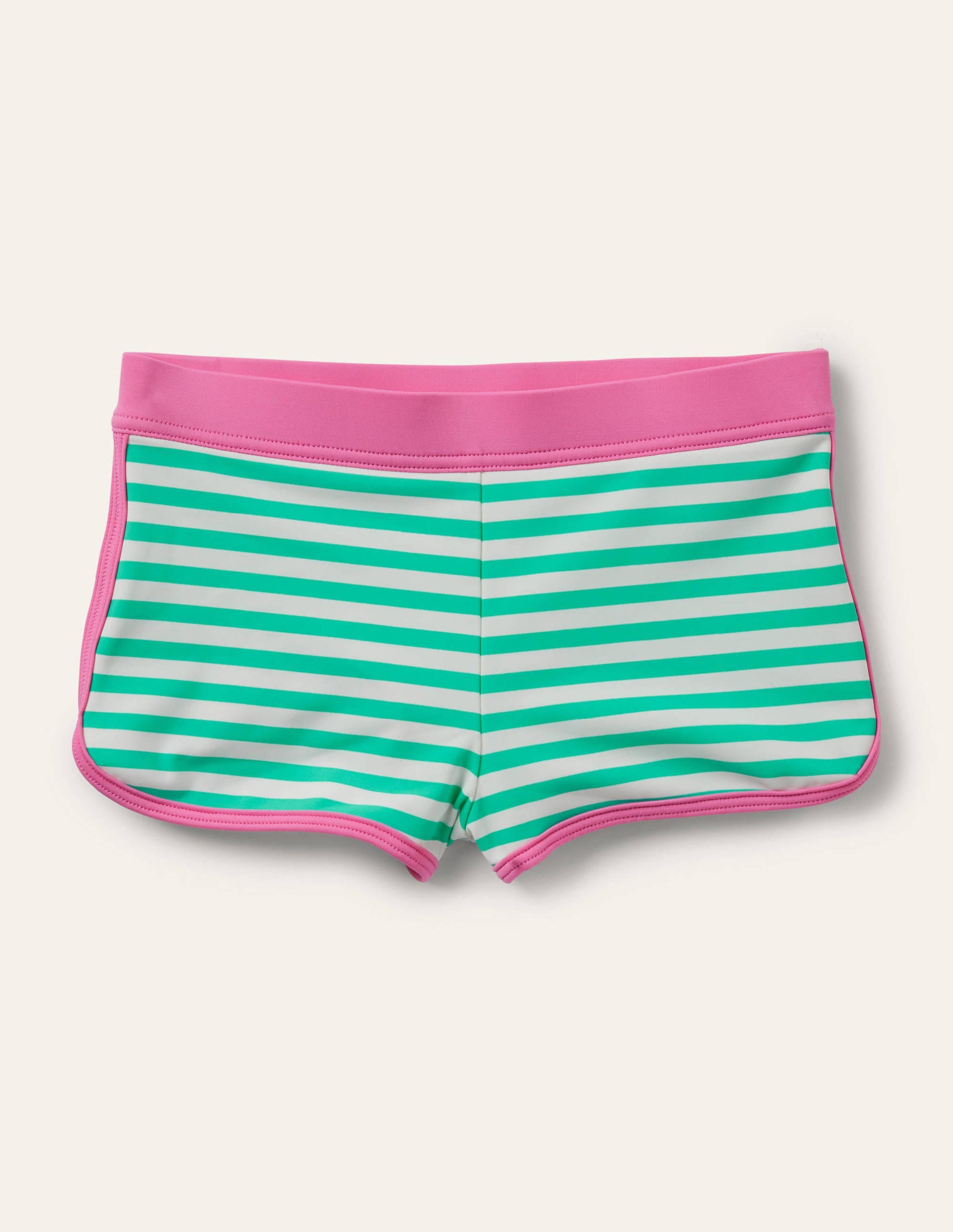 Gemusterte Badeshorts-Hellgrün/Naturweiß - Image 1