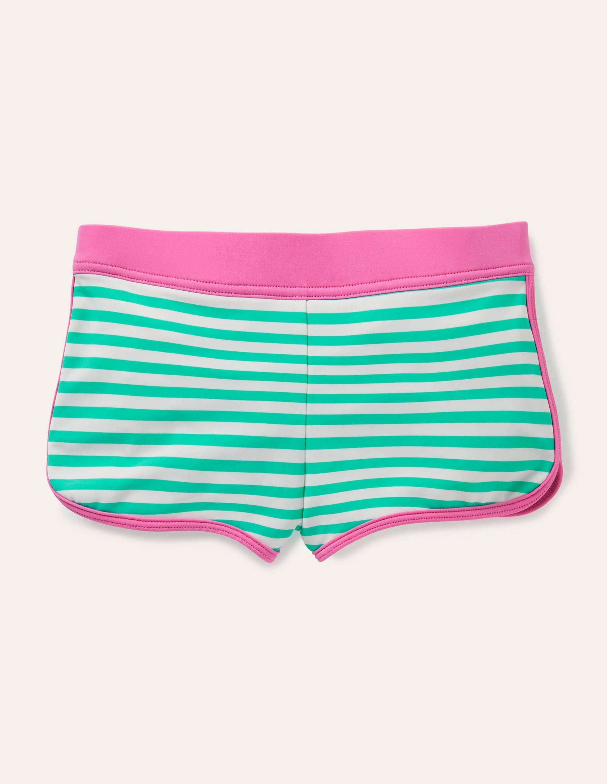 Gemusterte Badeshorts-Hellgrün/Naturweiß - Image 2