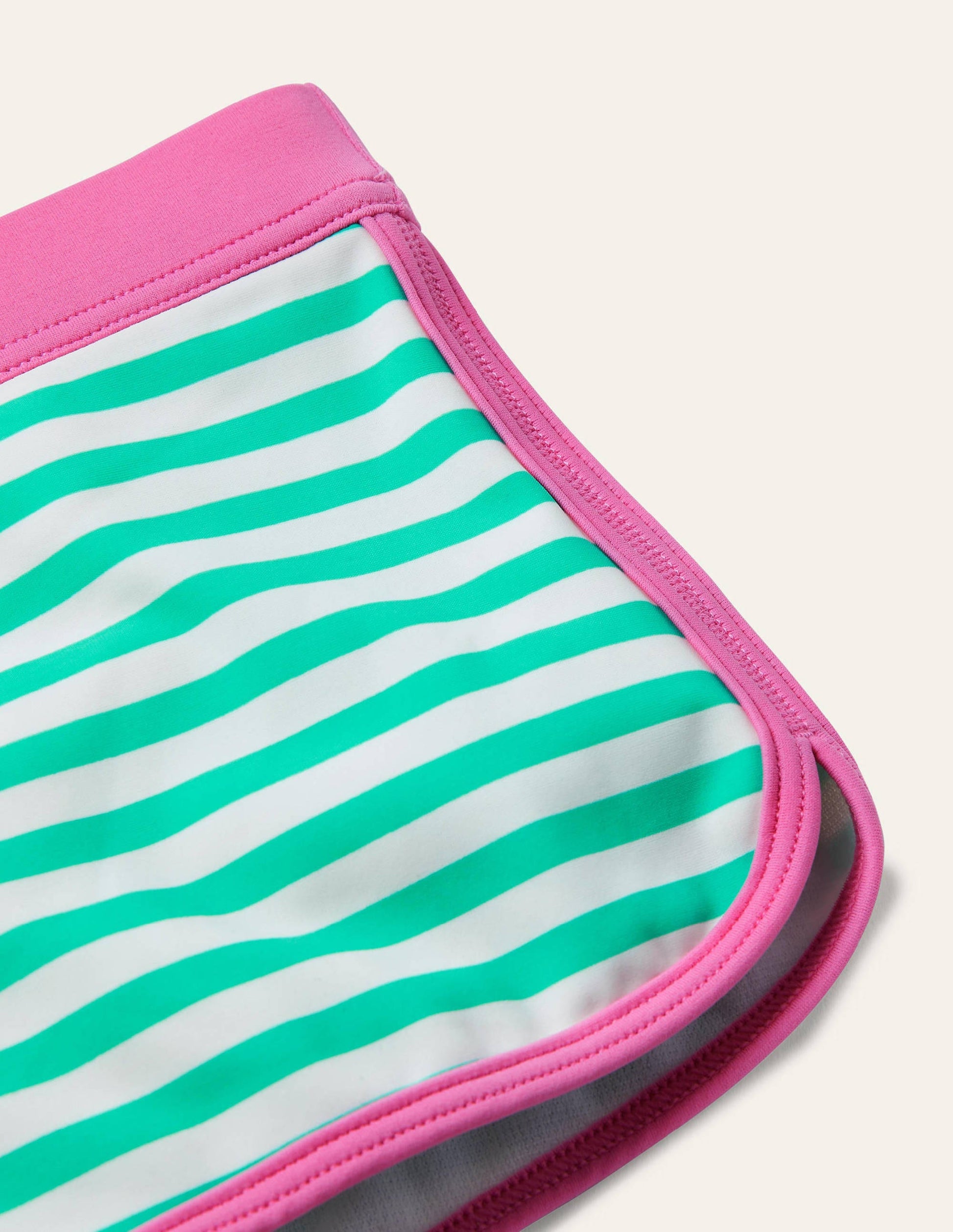Gemusterte Badeshorts-Hellgrün/Naturweiß-3