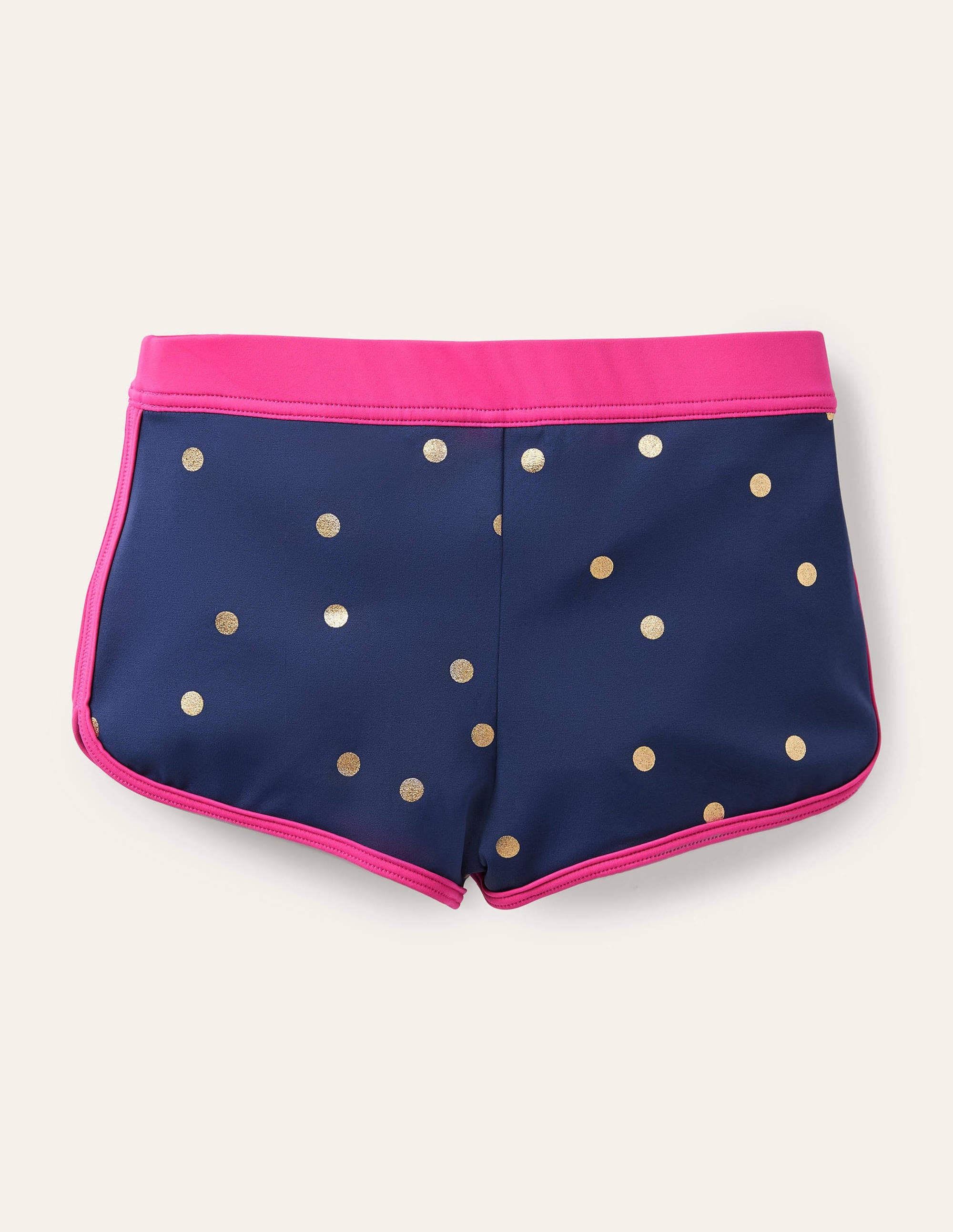 Short de bain à motif-Bleu océan à pois métallisés - Image 2