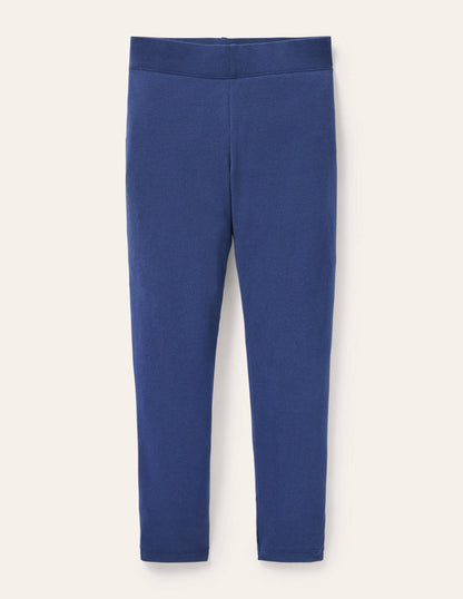 Einfarbige Leggings-Schuluniform-Navy