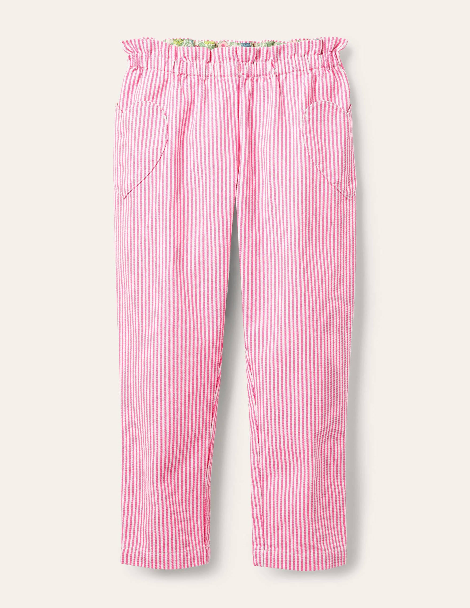 Hose zum Hineinschlüpfen-Festivalrosa, Feine Streifen - Image 1