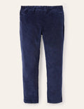 Legging en velours côtelé-Bleu marine écolier