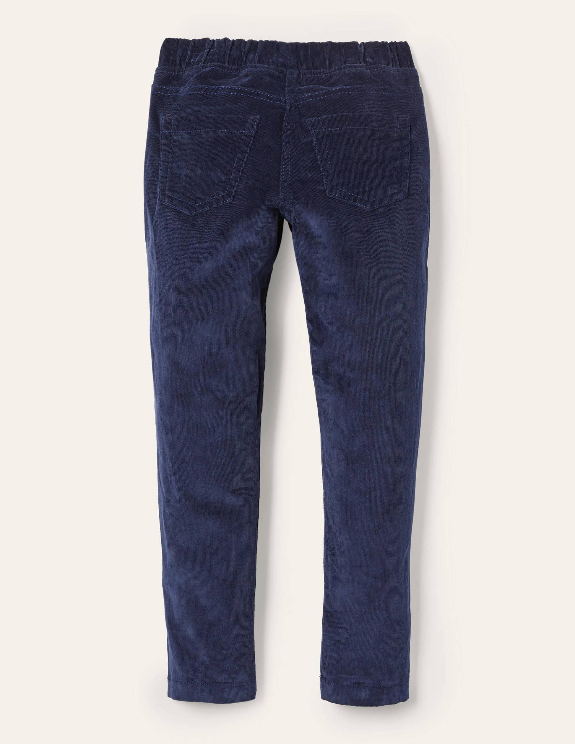 Legging en velours côtelé-Bleu marine écolier-2