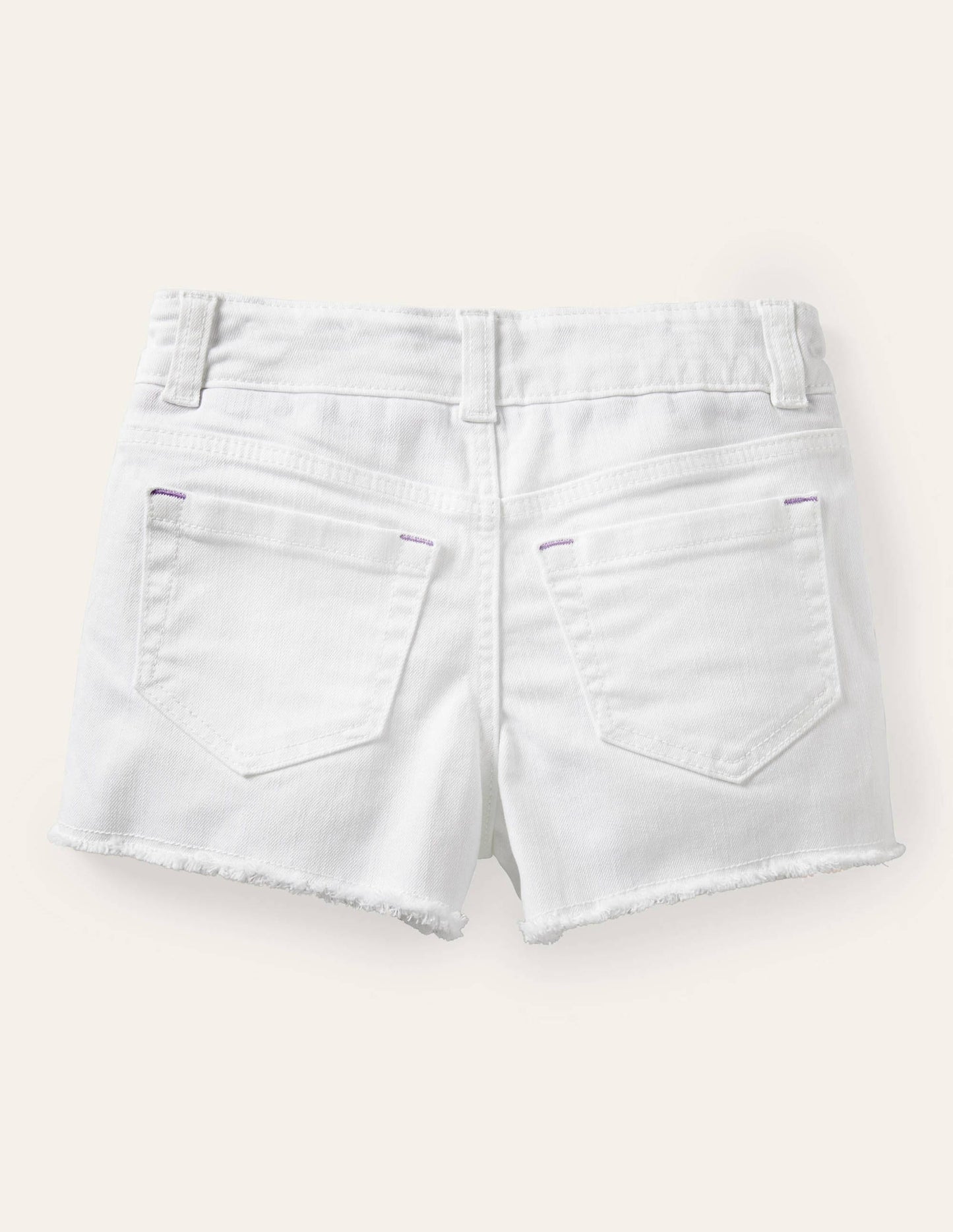 Denim-Shorts-Weiß