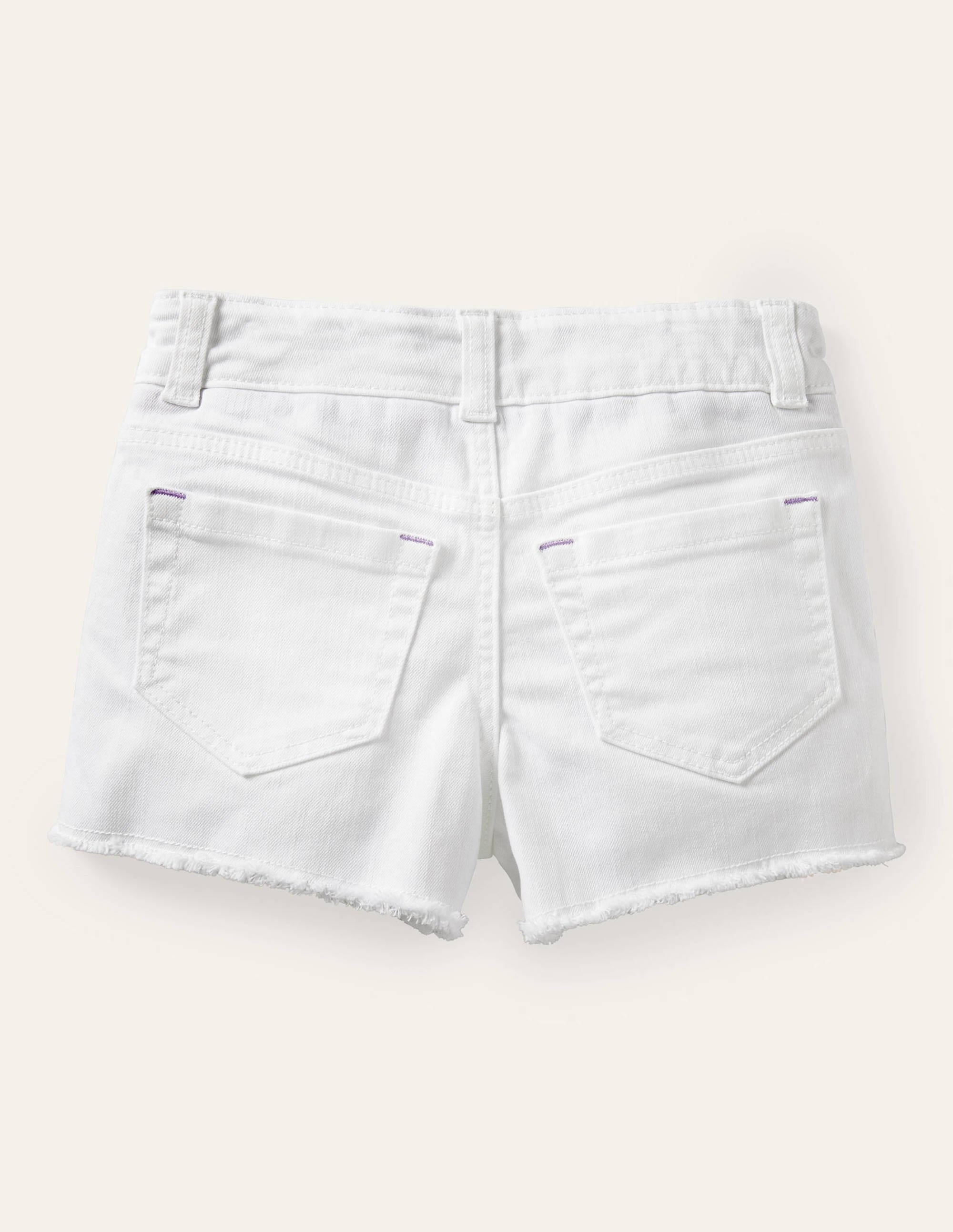 Short en jean-Blanc - Image 2