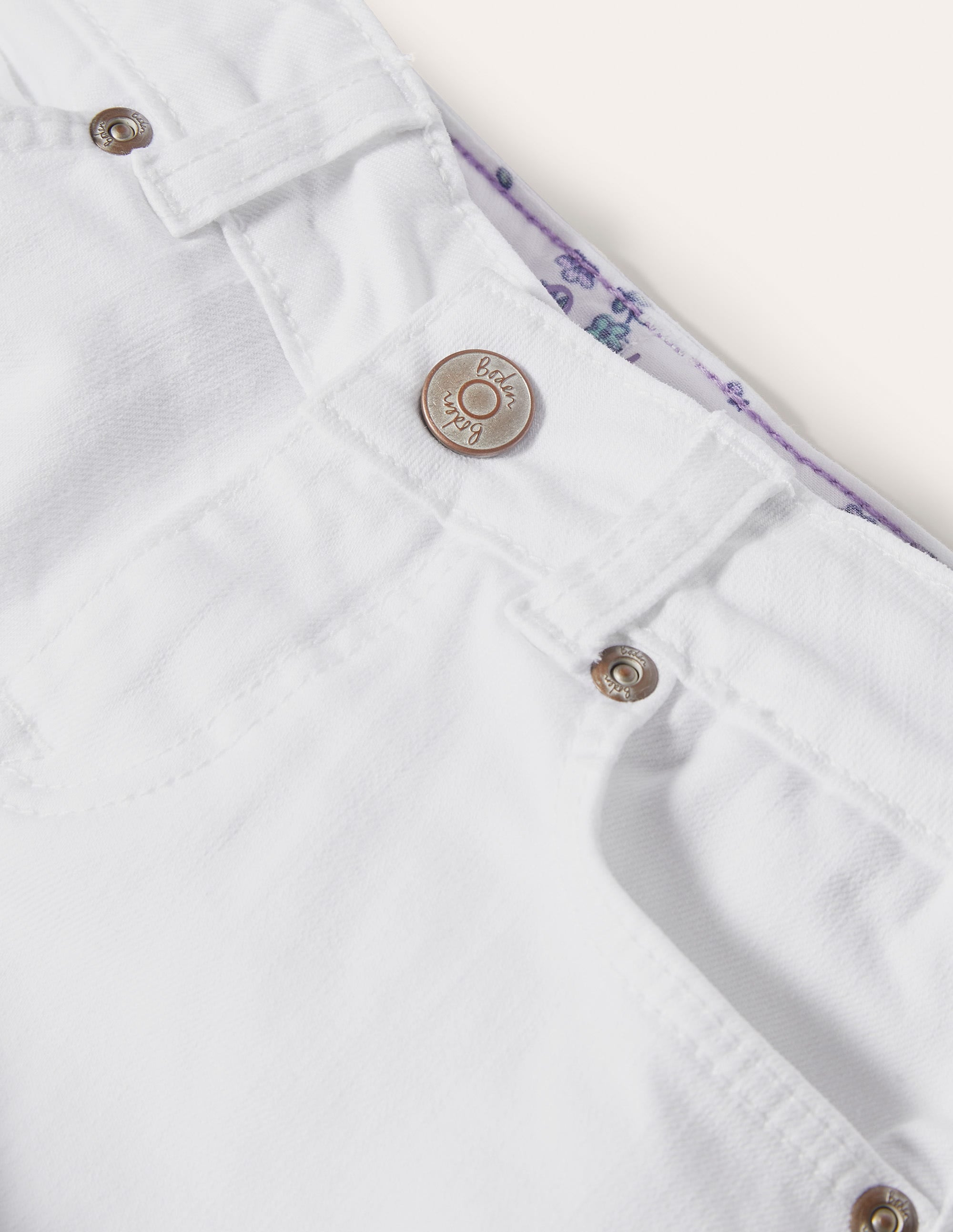 Short en jean-Blanc - Image 3