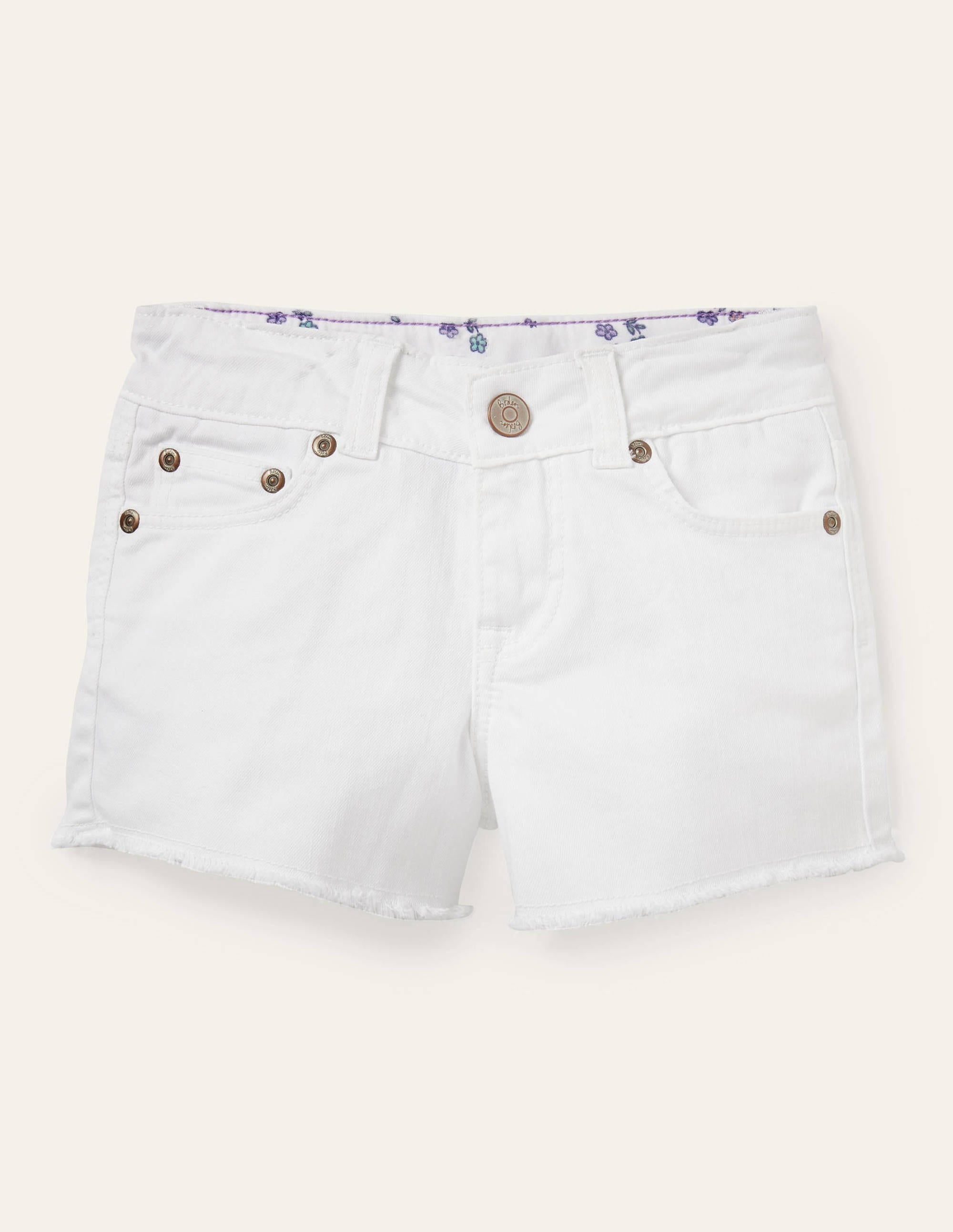 Short en jean-Blanc - Image 1