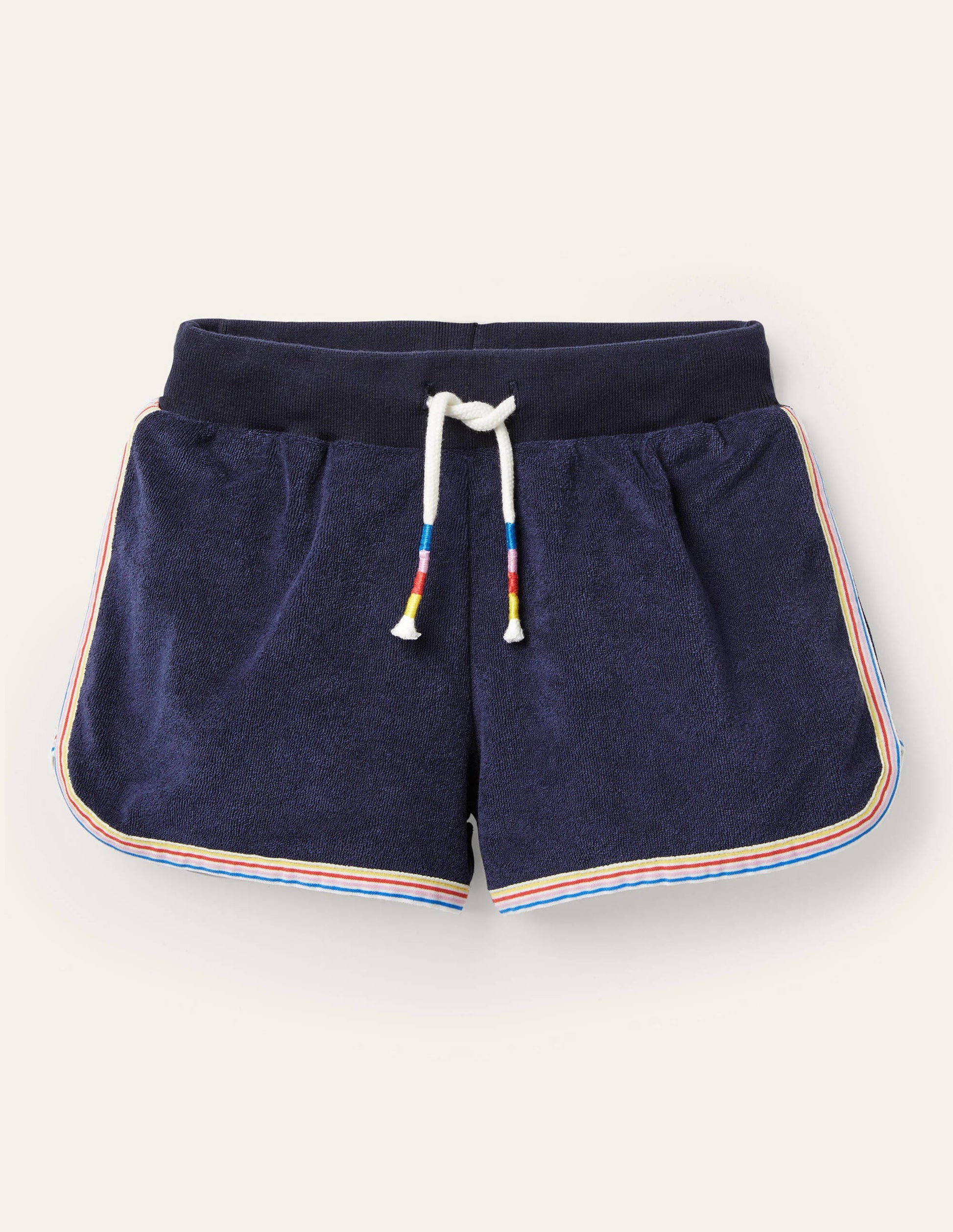 Retro-Frottee-Shorts-Schuluniform-Navy-1