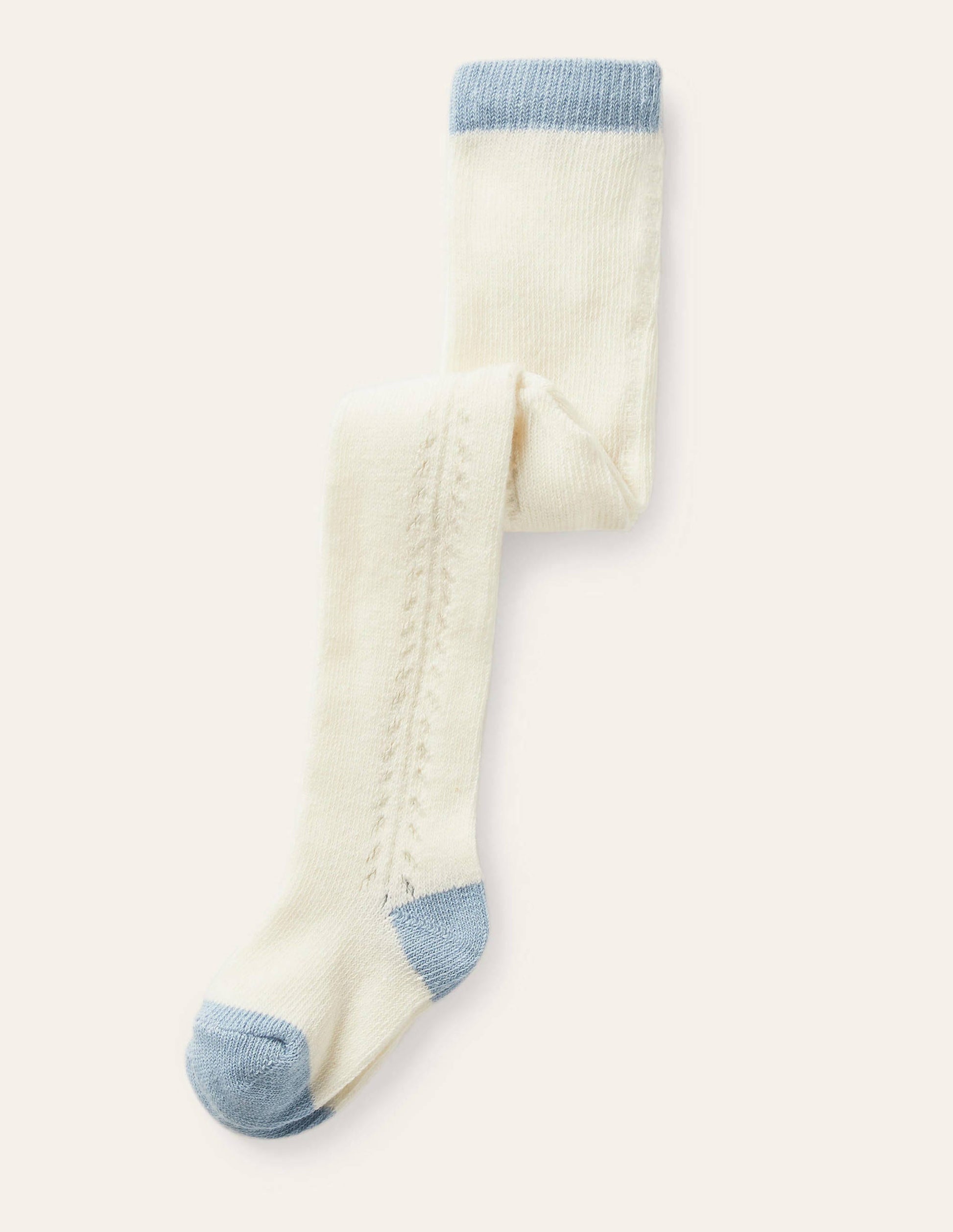 Strumpfhose mit Lochstickerei (Baby)-Naturweiß-1