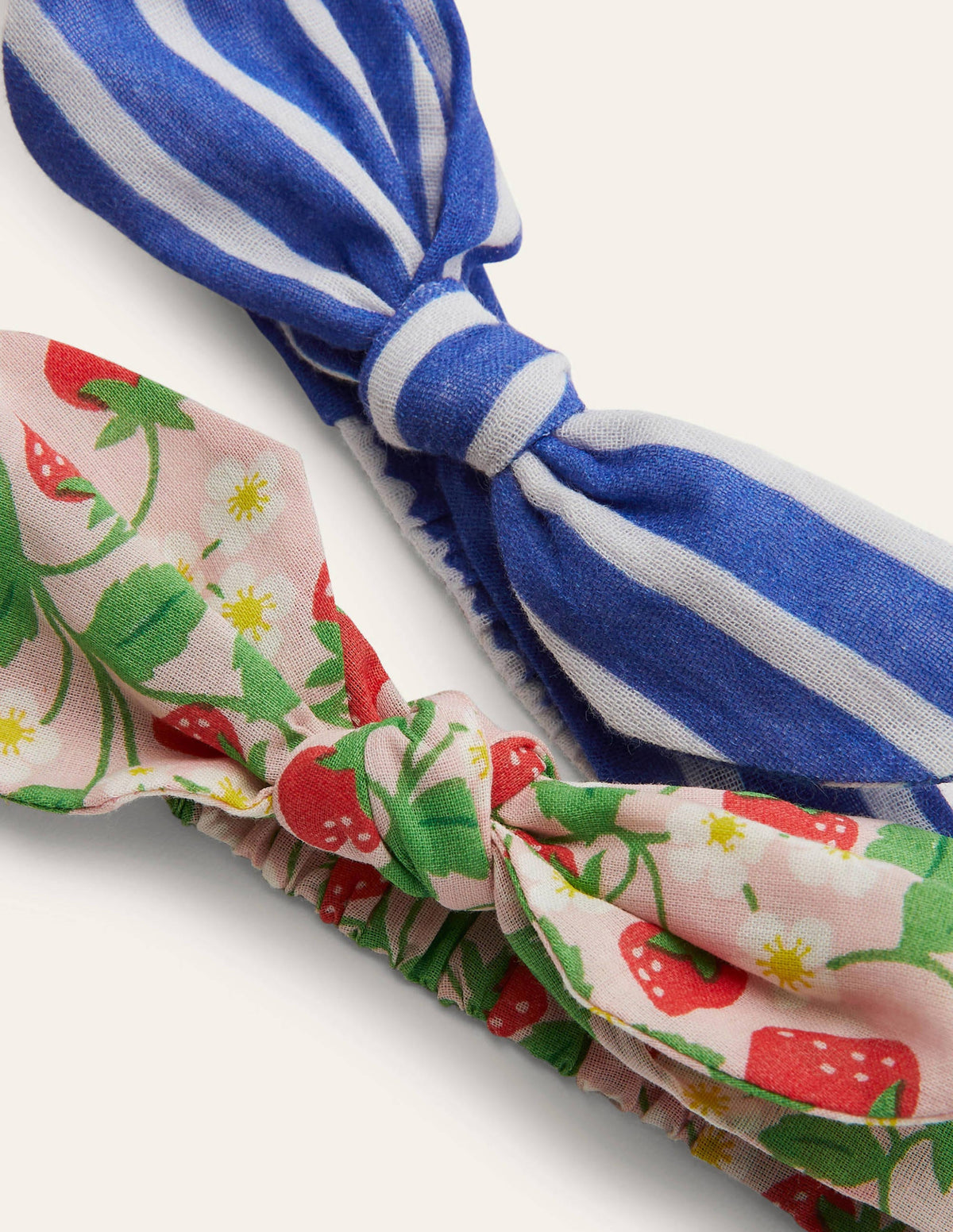 Haarbänder mit Schleife im 2er-Pack-Erdbeerrosa/Blau - Image 2