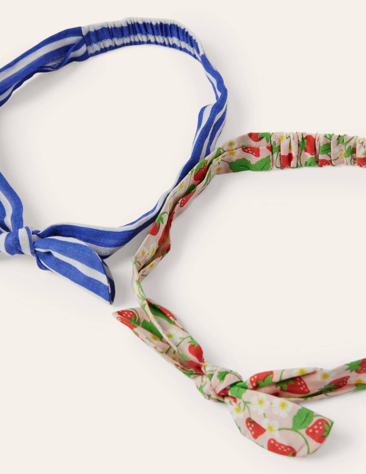 Haarbänder mit Schleife im 2er-Pack-Erdbeerrosa/Blau - Image 3