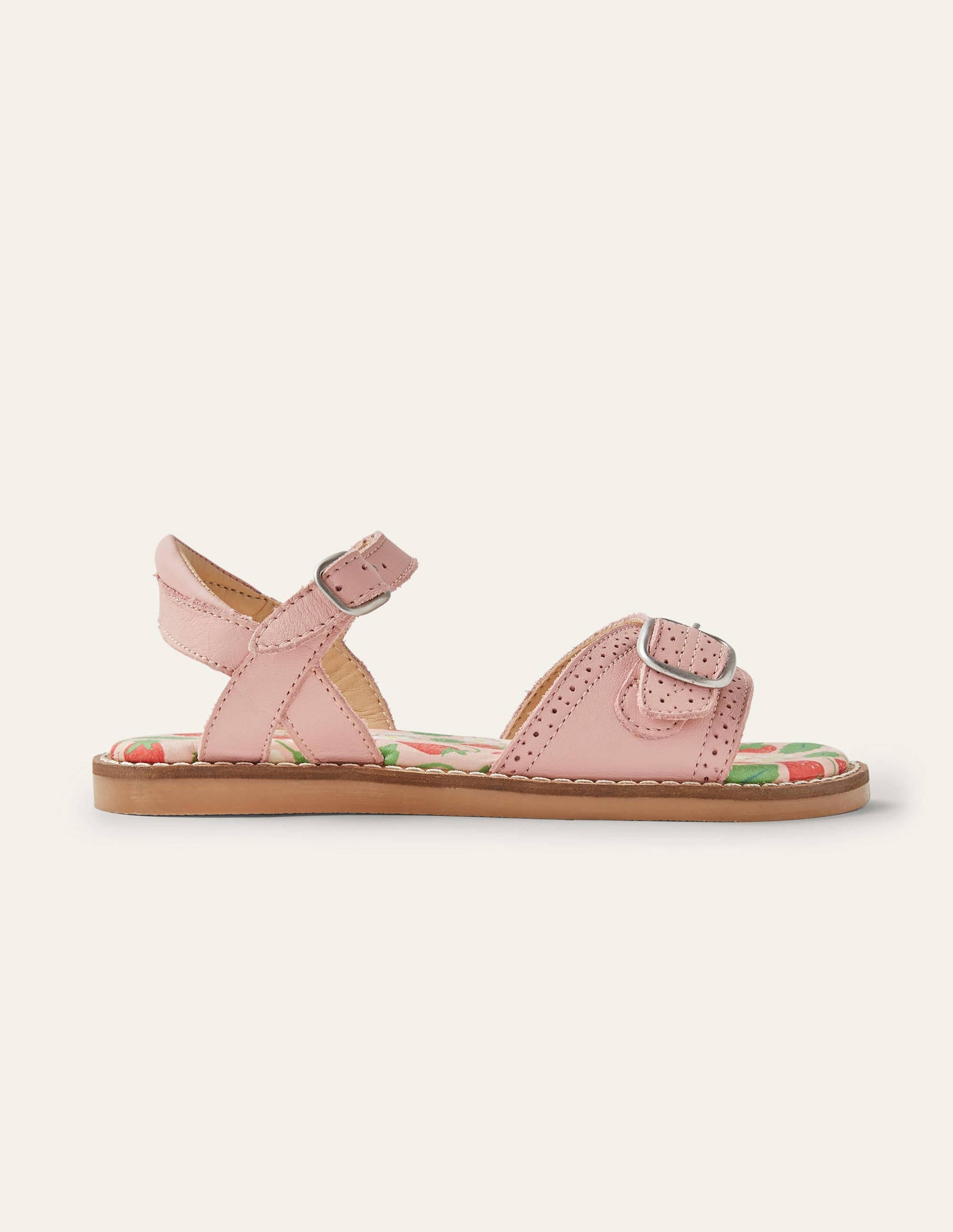 Sandales à boucle en cuir-Rose boto - Image 2