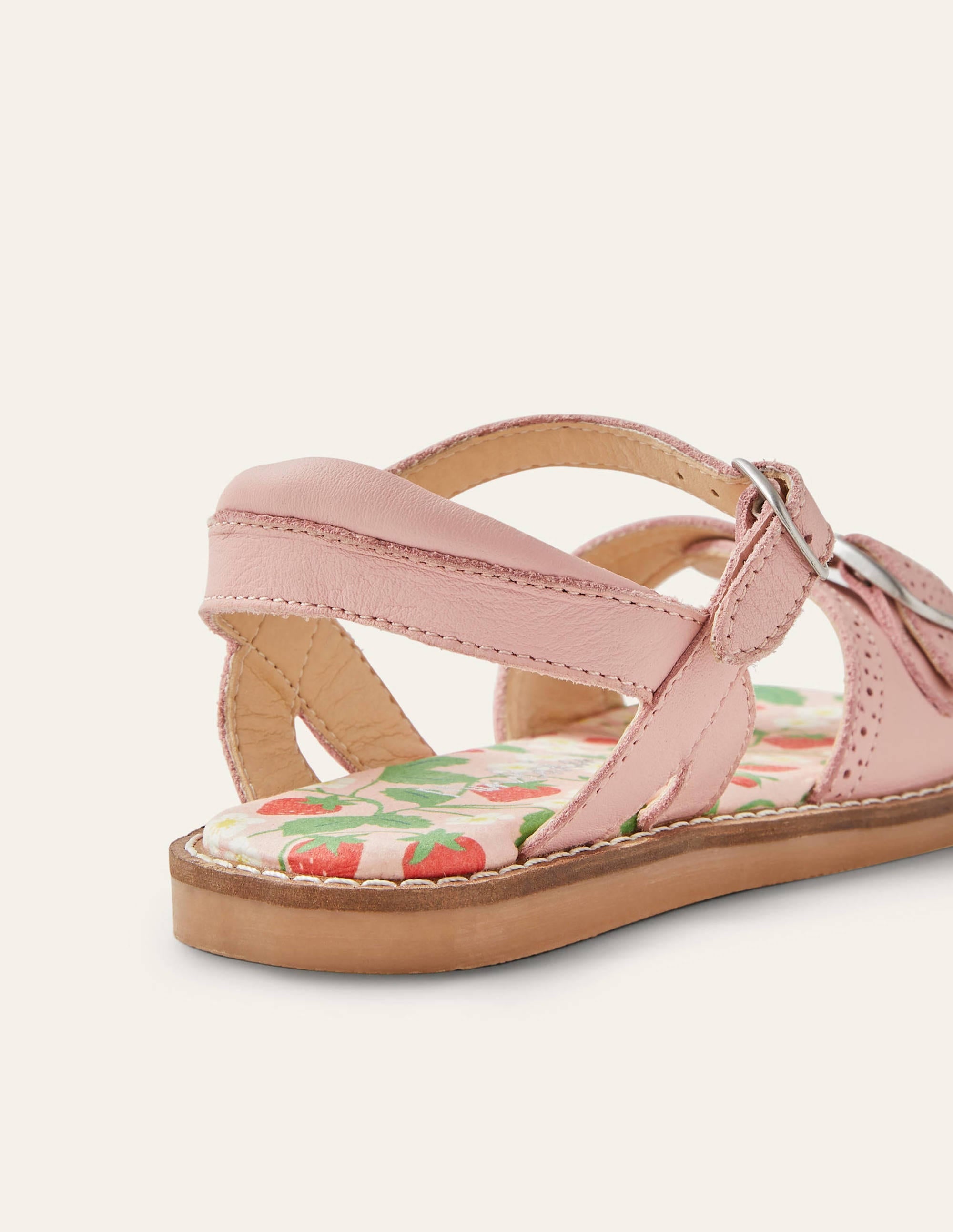 Sandales à boucle en cuir-Rose boto - Image 3