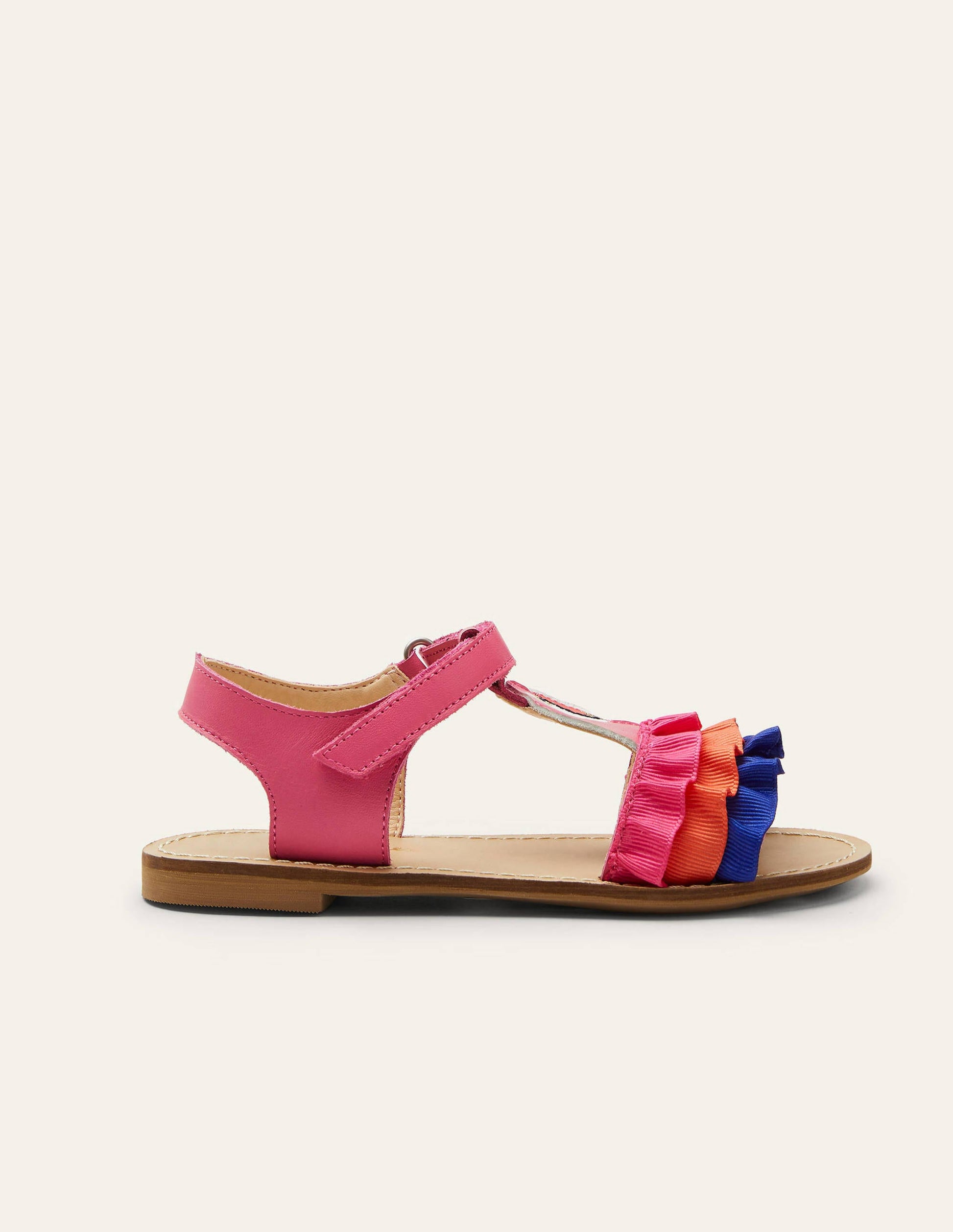 Sandales en cuir fantaisie-Perroquet multi-3