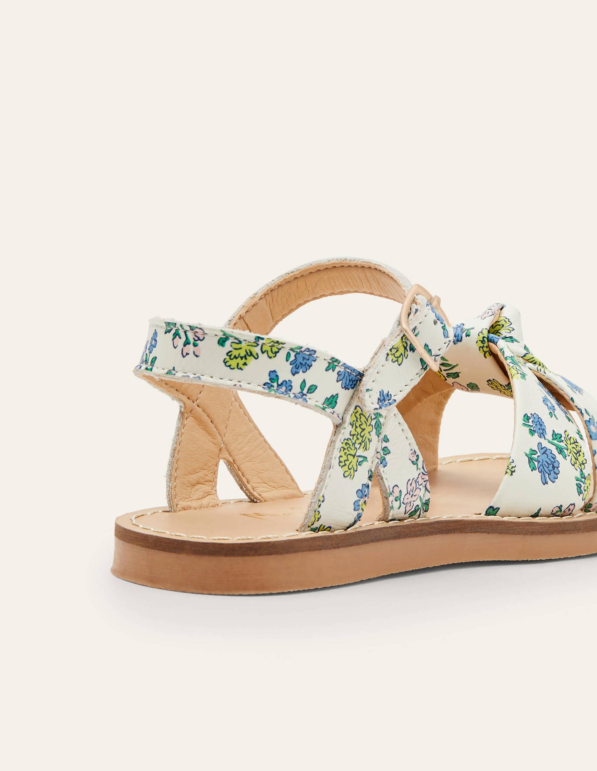 Ledersandalen mit Knotendetail-Delfinrosa, Blumenwiese-3