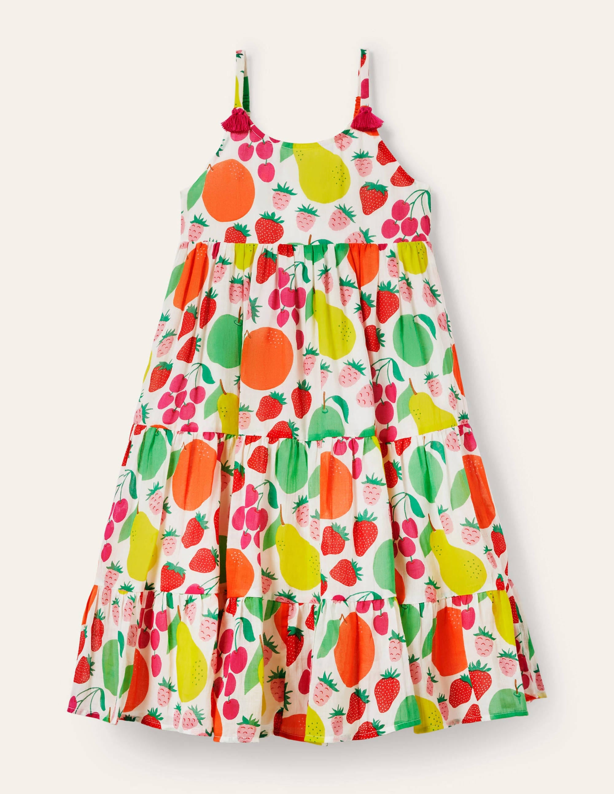Stufenkleid mit Quasten-Bunt, Tutti Frutti - Image 1