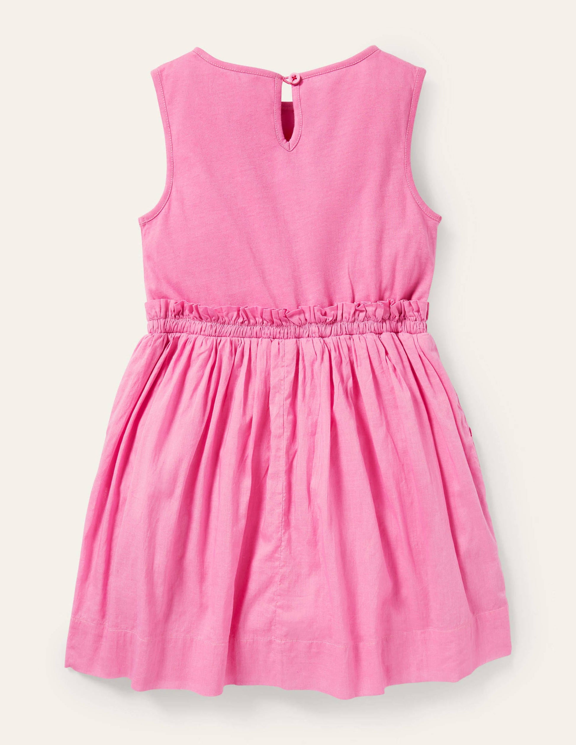 Kleid mit Safari-Applikation-Pflaumenblütenrosa, Elefant-2