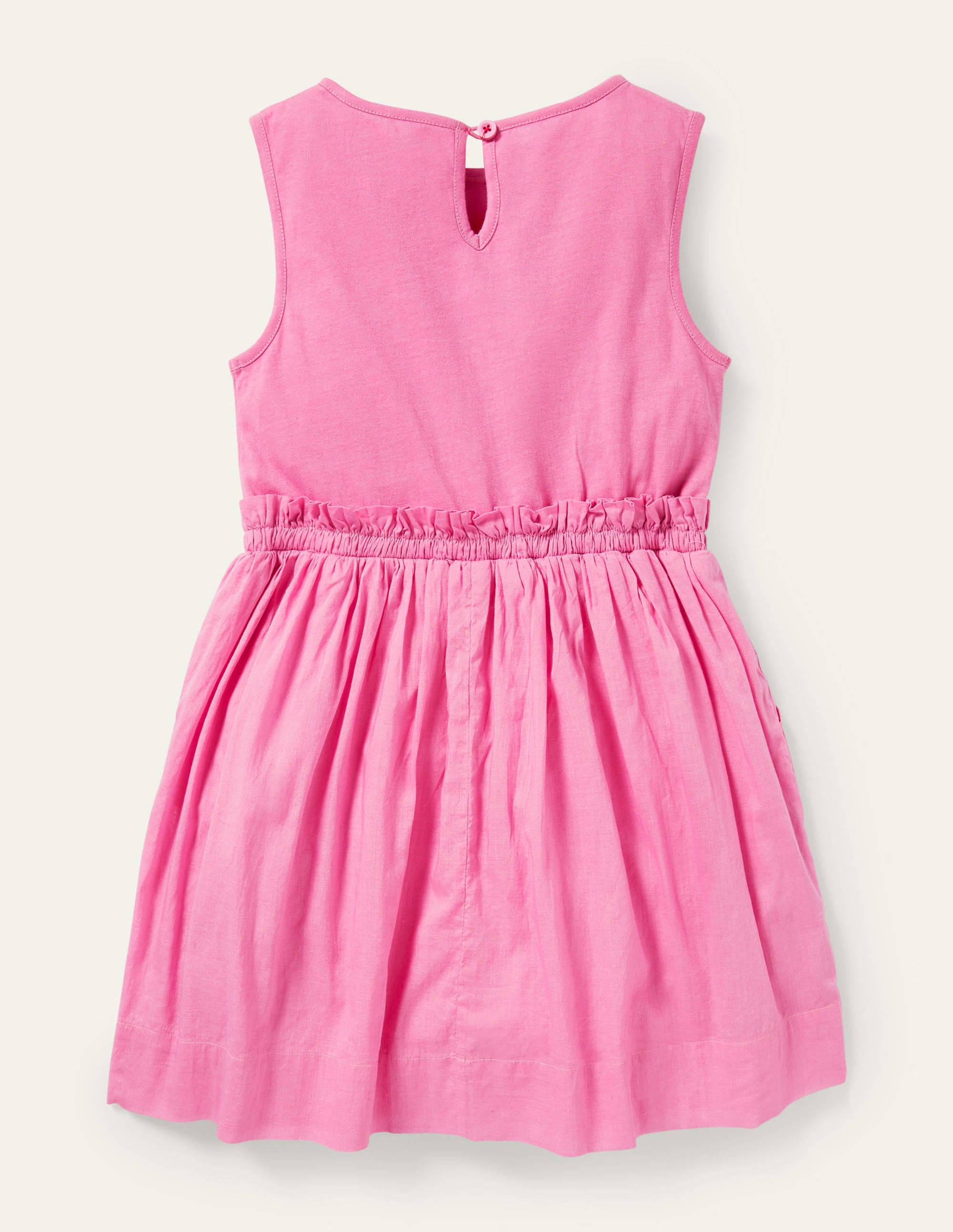 Kleid mit Safari-Applikation-Pflaumenblütenrosa, Elefant - Image 2