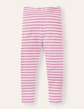 Legging fun-Ivory/Tickled Pink