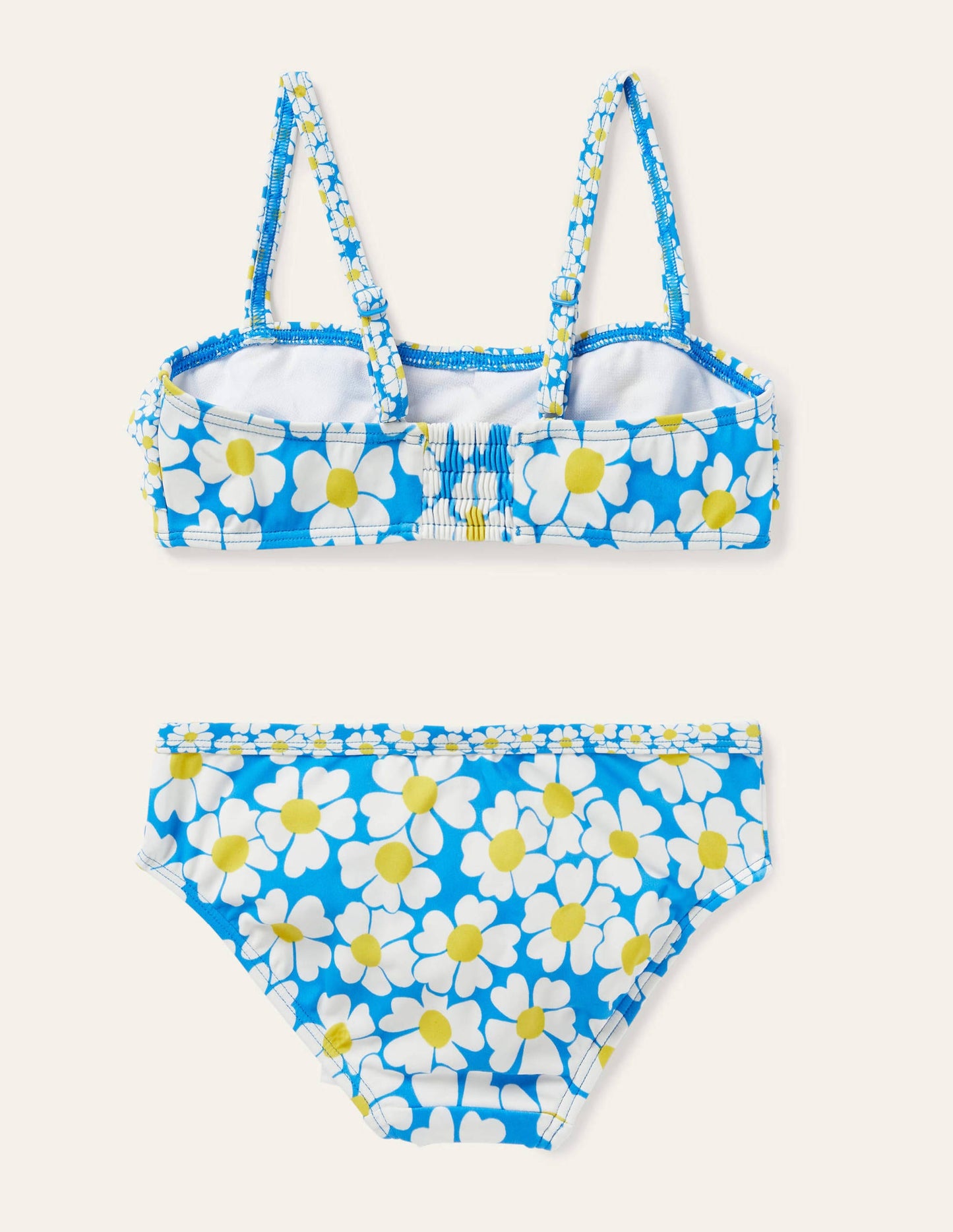 Bikini floral-Lit de pâquerettes bleu marocain