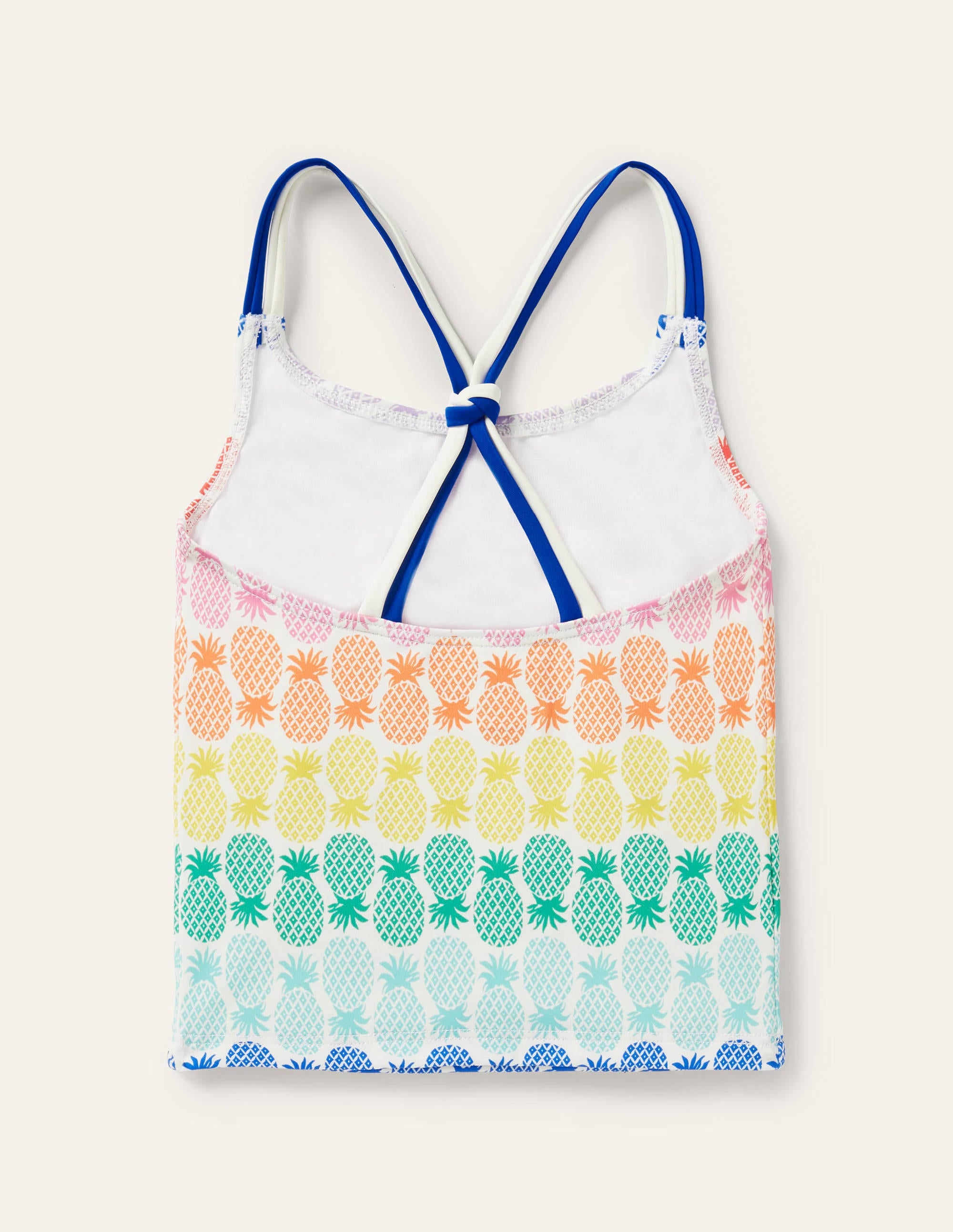 Haut de tankini à motif-Motif géométrique ananas arc-en-ciel multi - Image 2