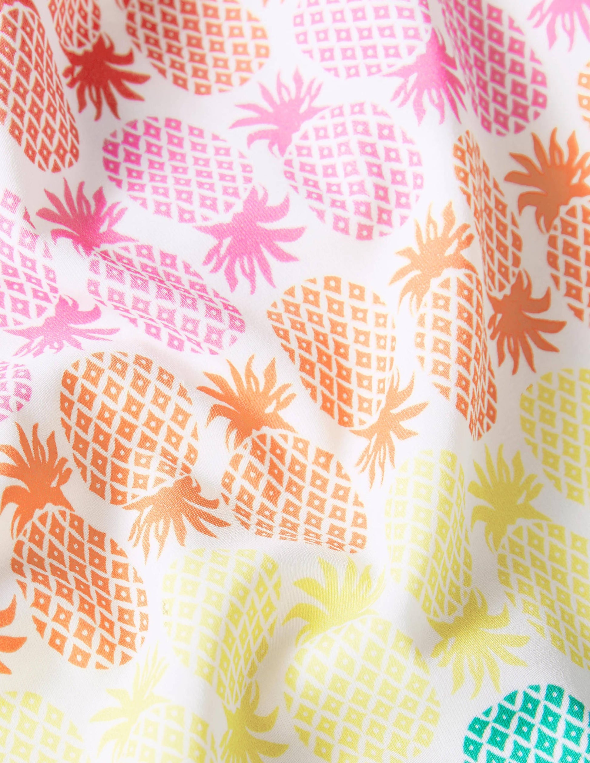 Haut de tankini à motif-Motif géométrique ananas arc-en-ciel multi-3