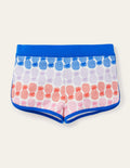 Short de bain à motif-Motif géométrique ananas arc-en-ciel multi
