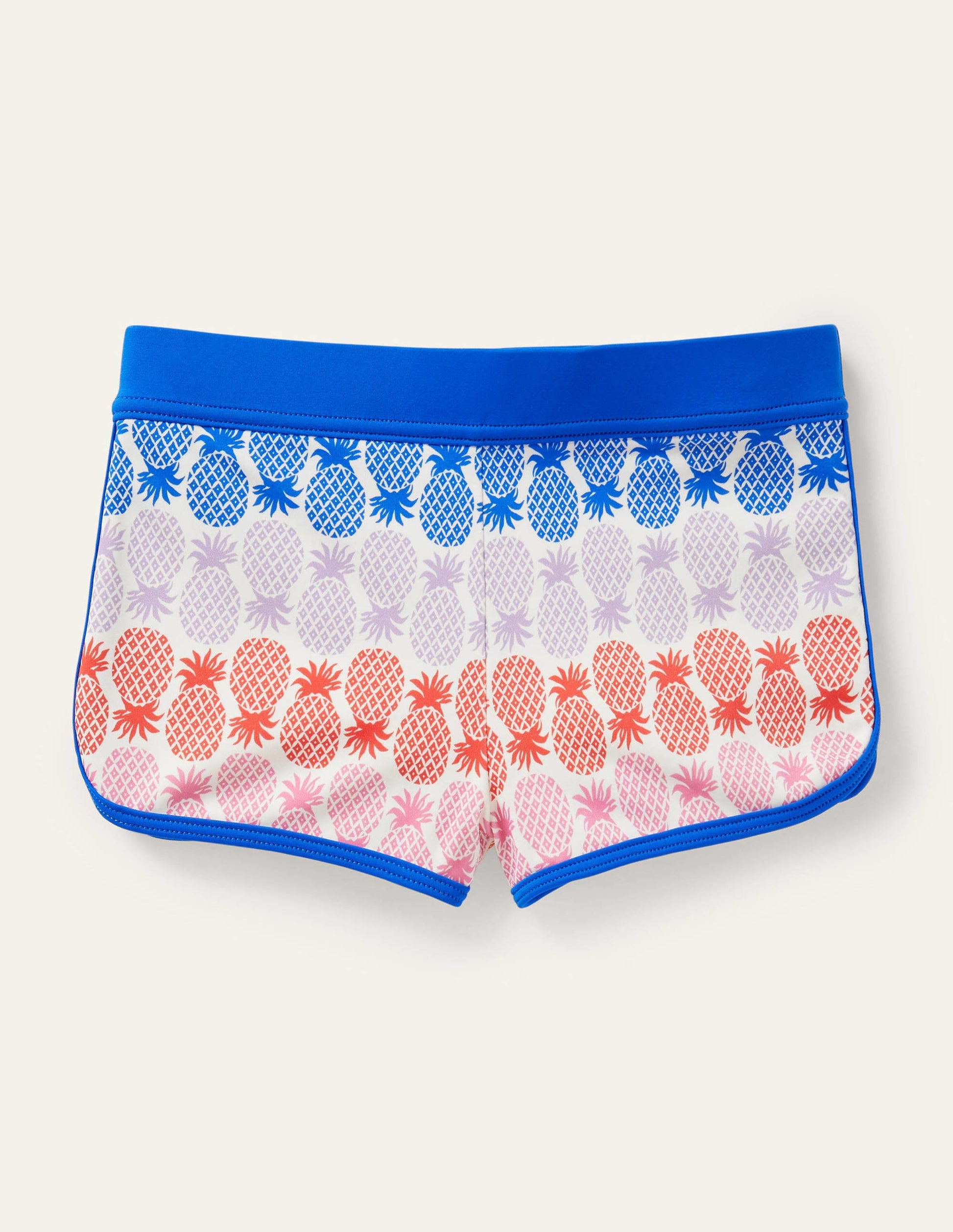 Short de bain à motif-Motif géométrique ananas arc-en-ciel multi-2