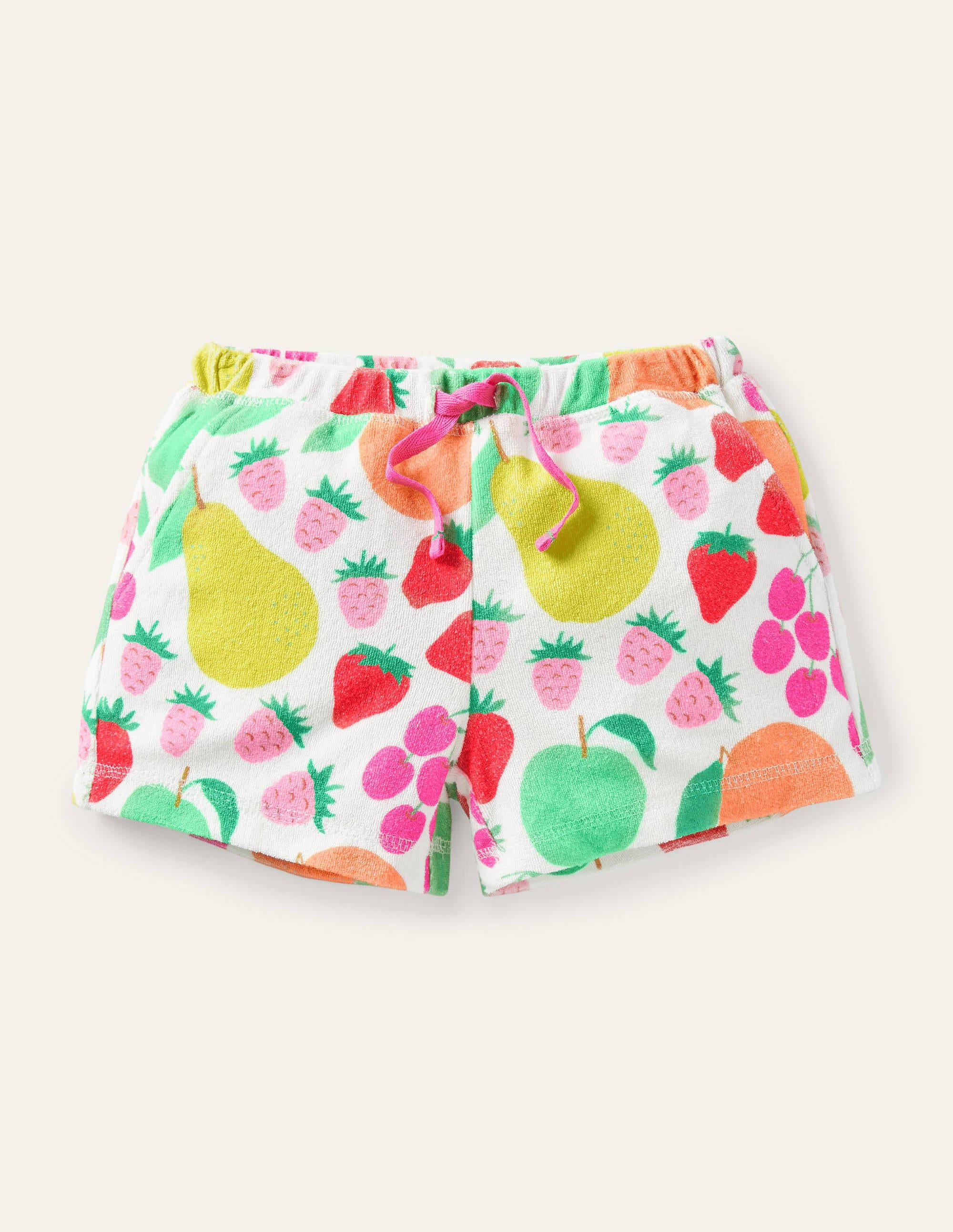 Frottee-Shorts-Naturweiß, Tutti Frutti - Image 1