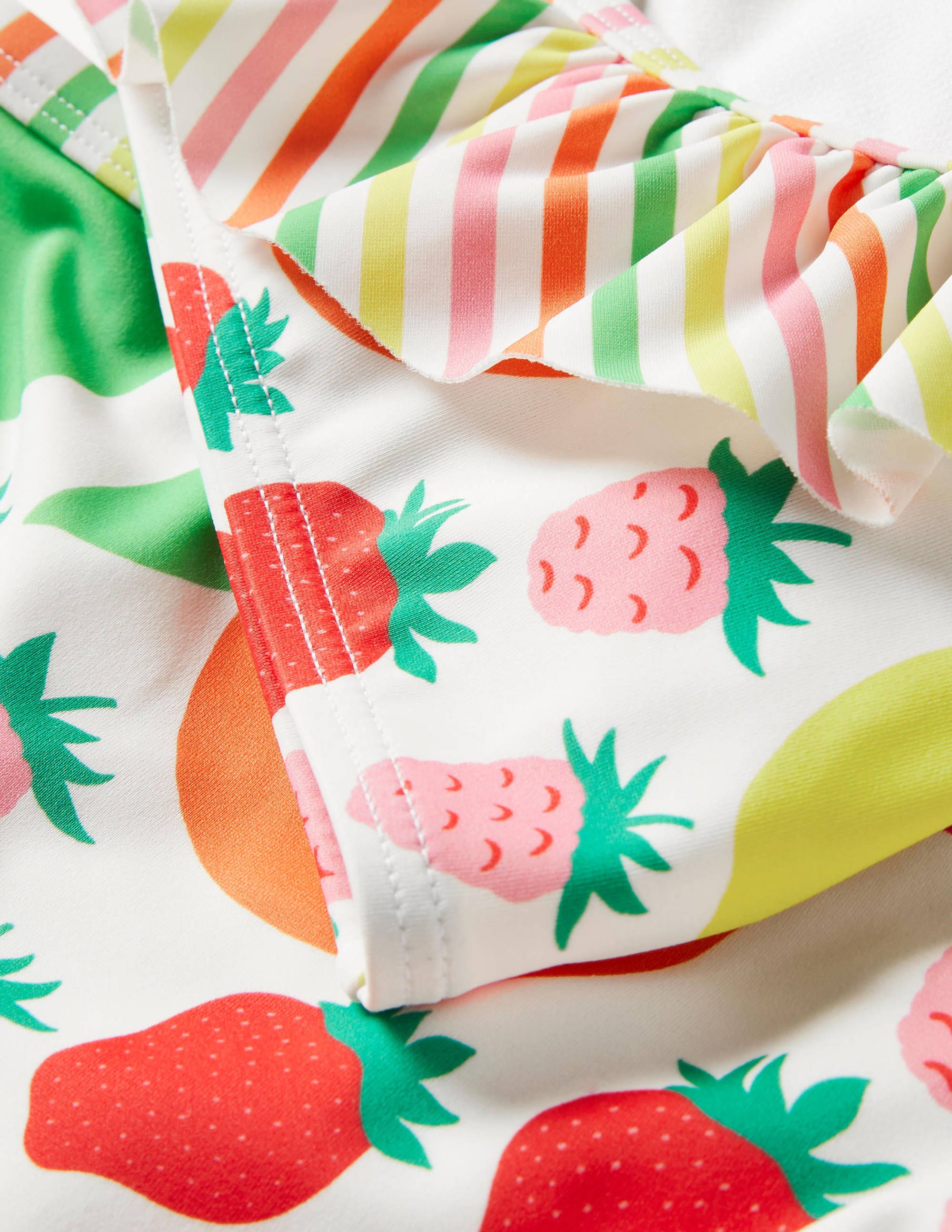 Bikini mit Rüschen auf einer Schulter-Bunt, Tutti Frutti - Image 3