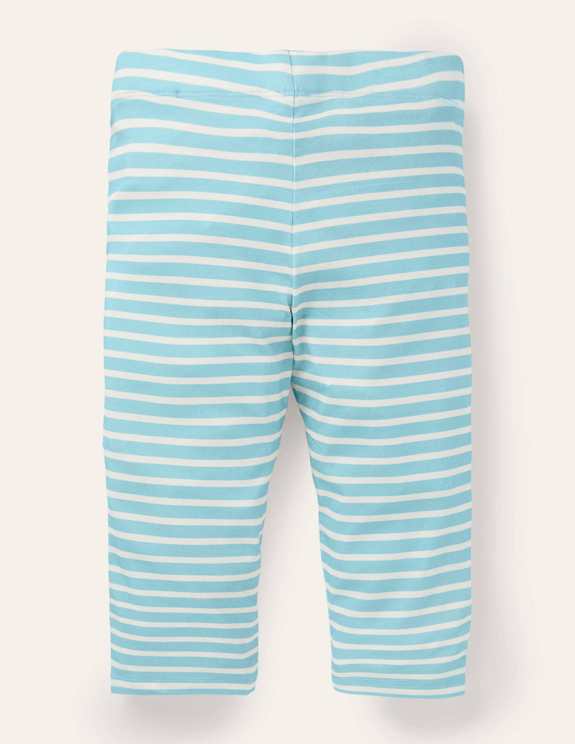 Fröhliche 7/8-Leggings-Wasserblau/Naturweiß-2