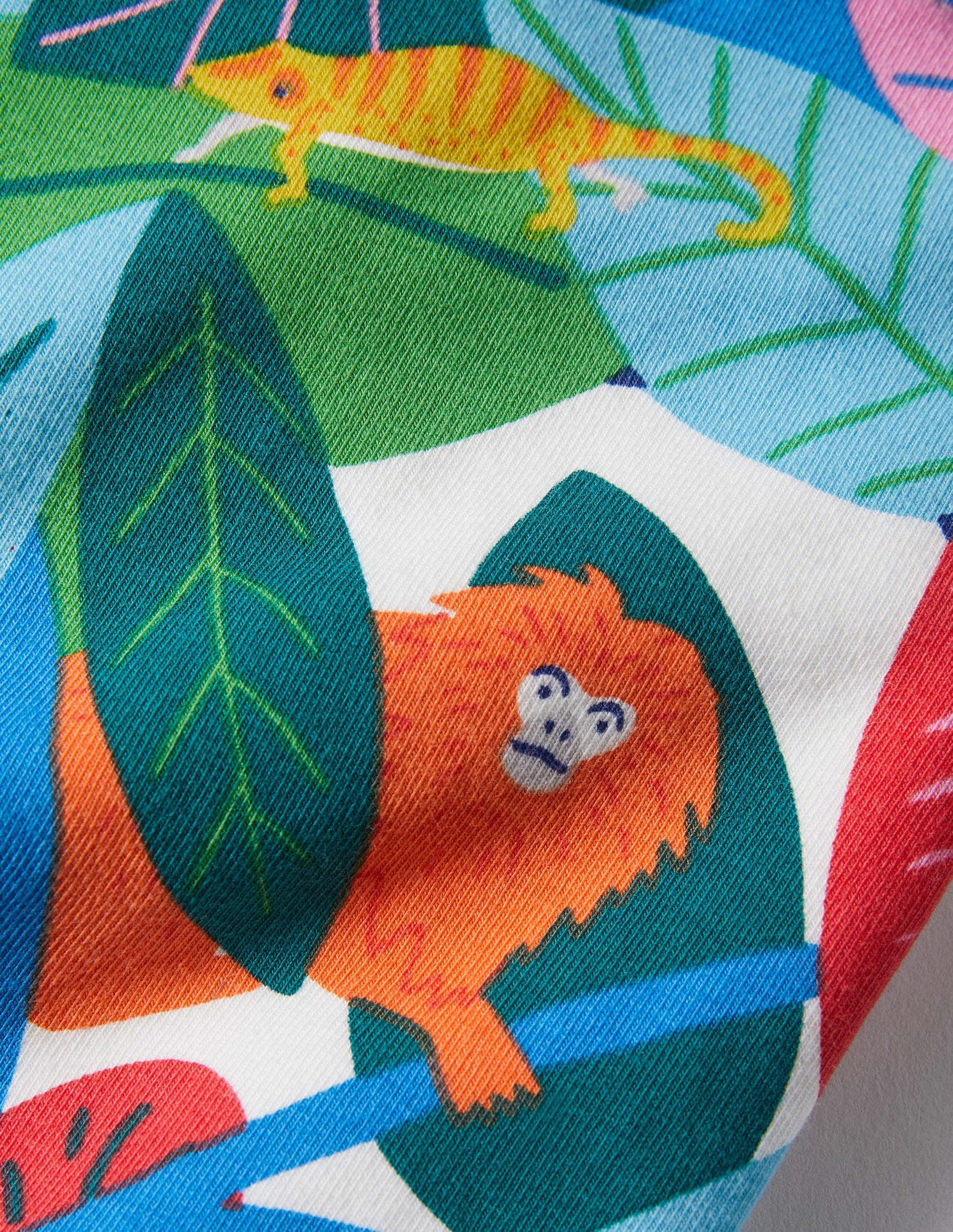DO NOT USE Legging court fun-Motif jungle menacée multi-3