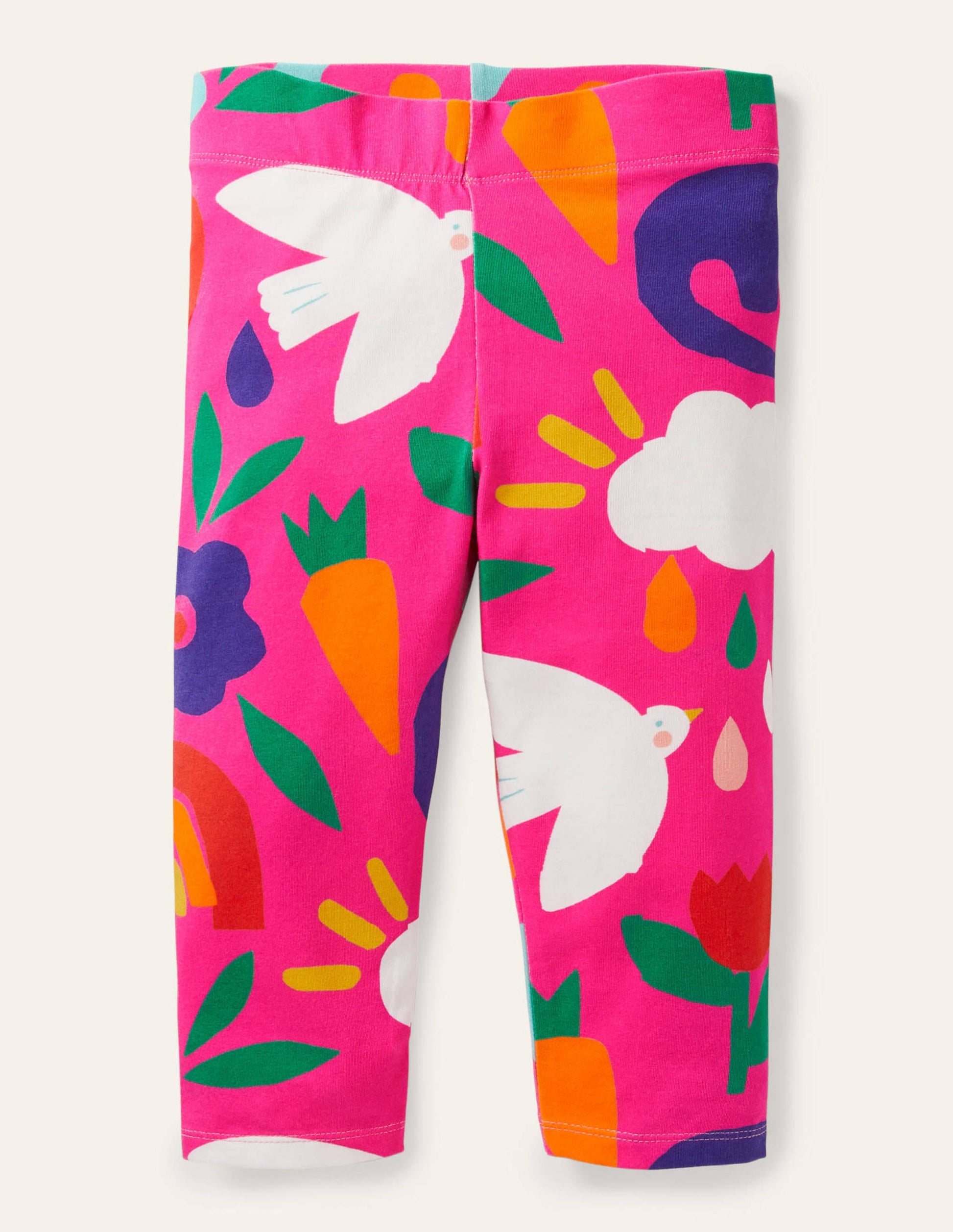 DO NOT USE Legging court fun-Motif Happy Dino rose bonheur-1