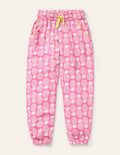 Lässige gemusterte Webhose-Pink, Geometrisches Ananasmuster