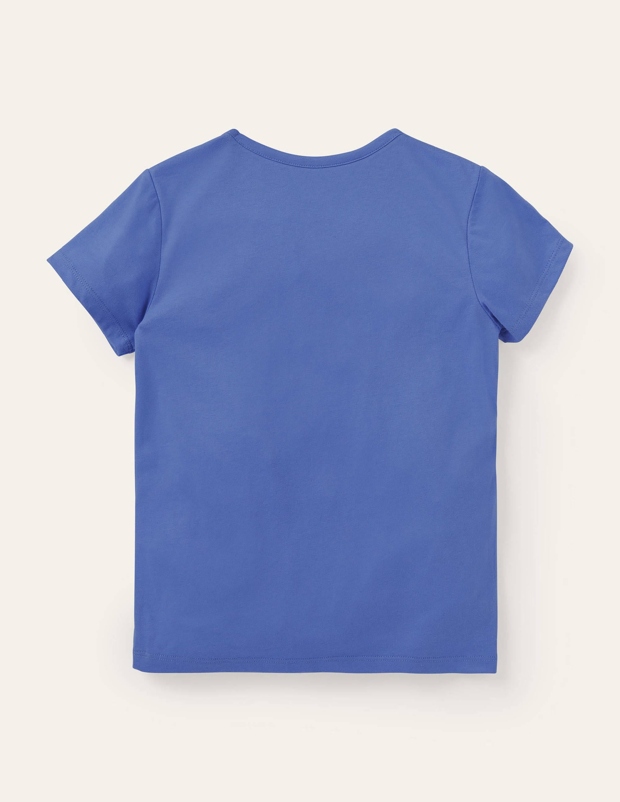 T-Shirt mit Regenbogenapplikation-Golfblau, Elefant - Image 2