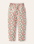 Lightweight Printed Trouser-Boto Pink Strawberry Ditsy