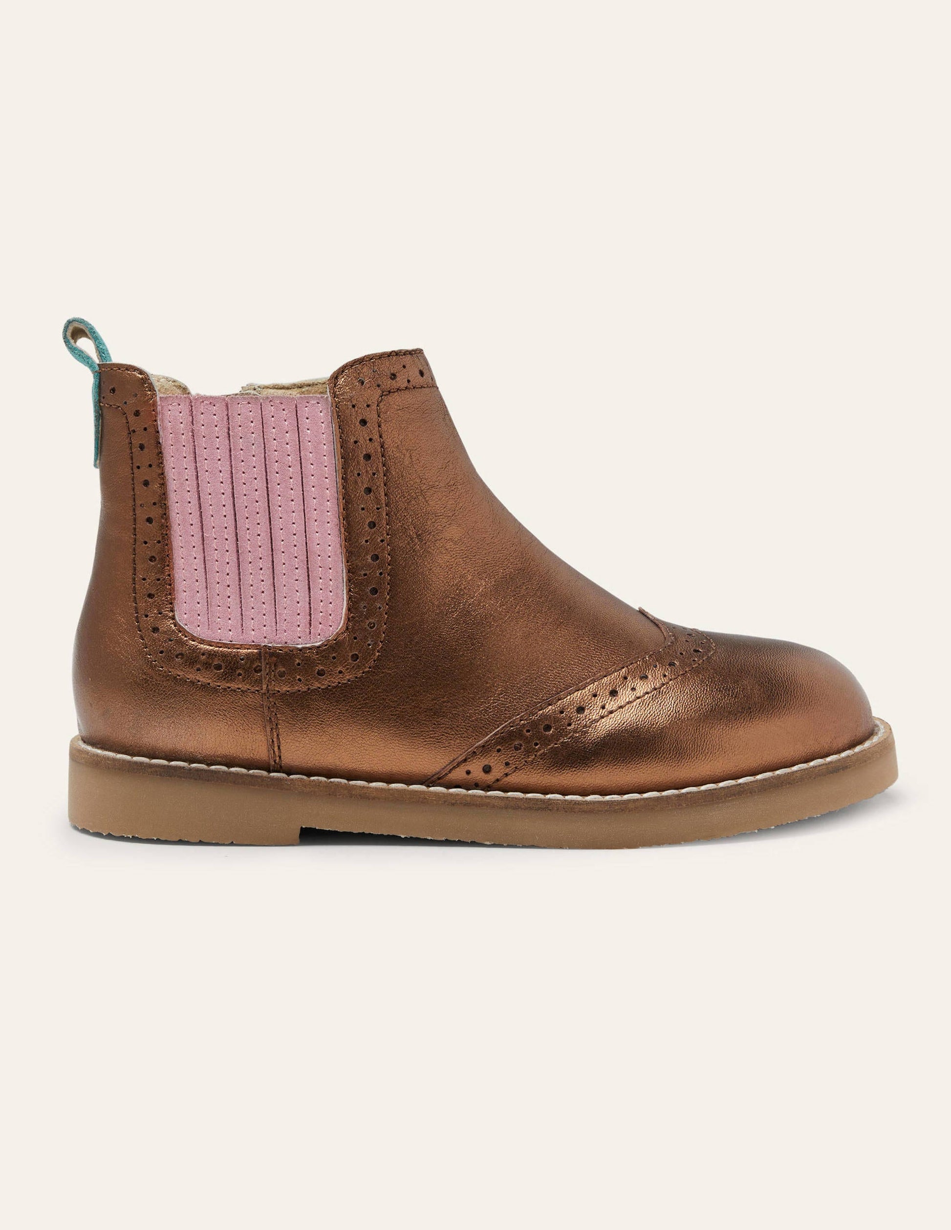 Chelsea-Boots aus Leder-Bronze-Metallic-2