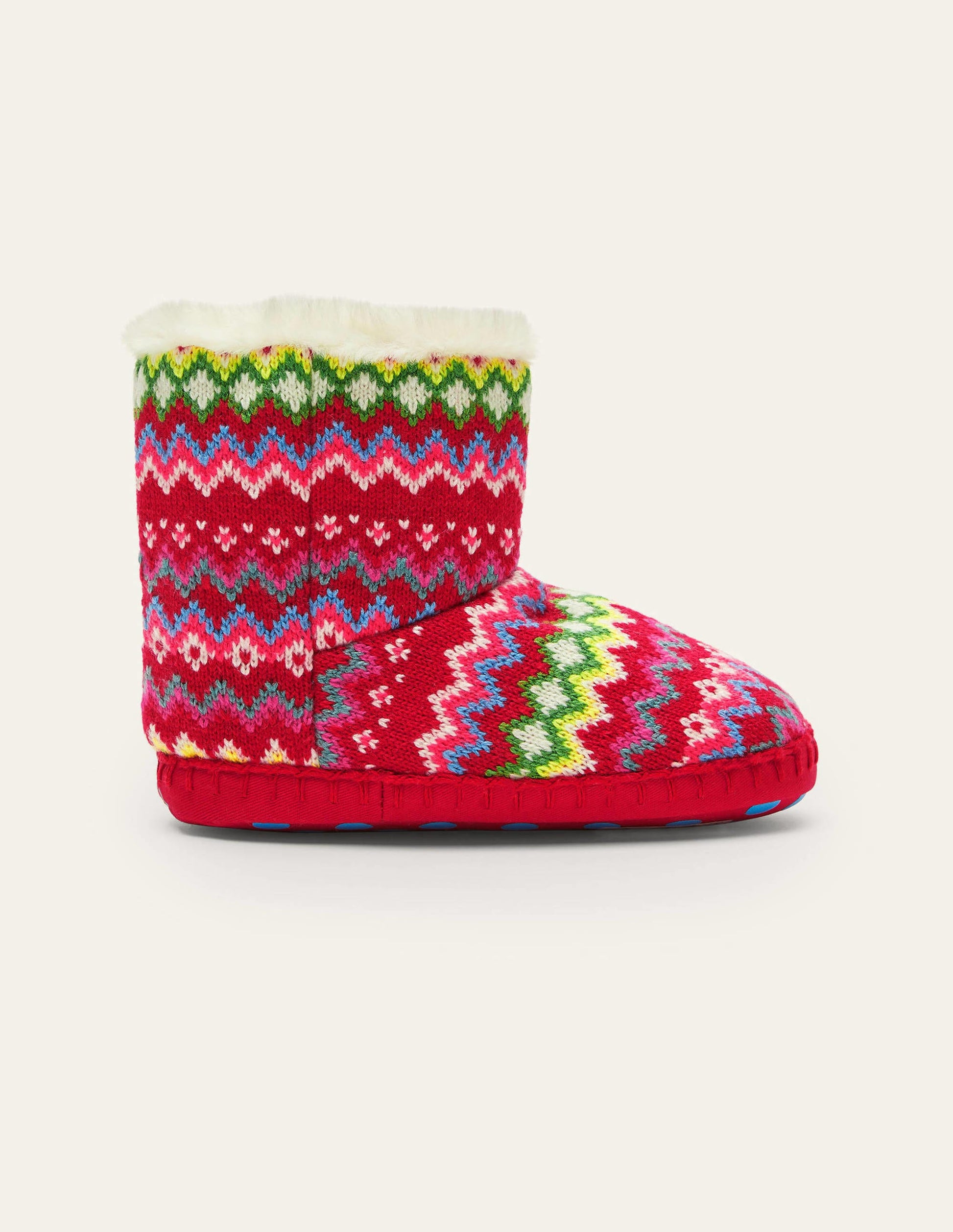 Chaussons bottillons-Motif jacquard multi-2