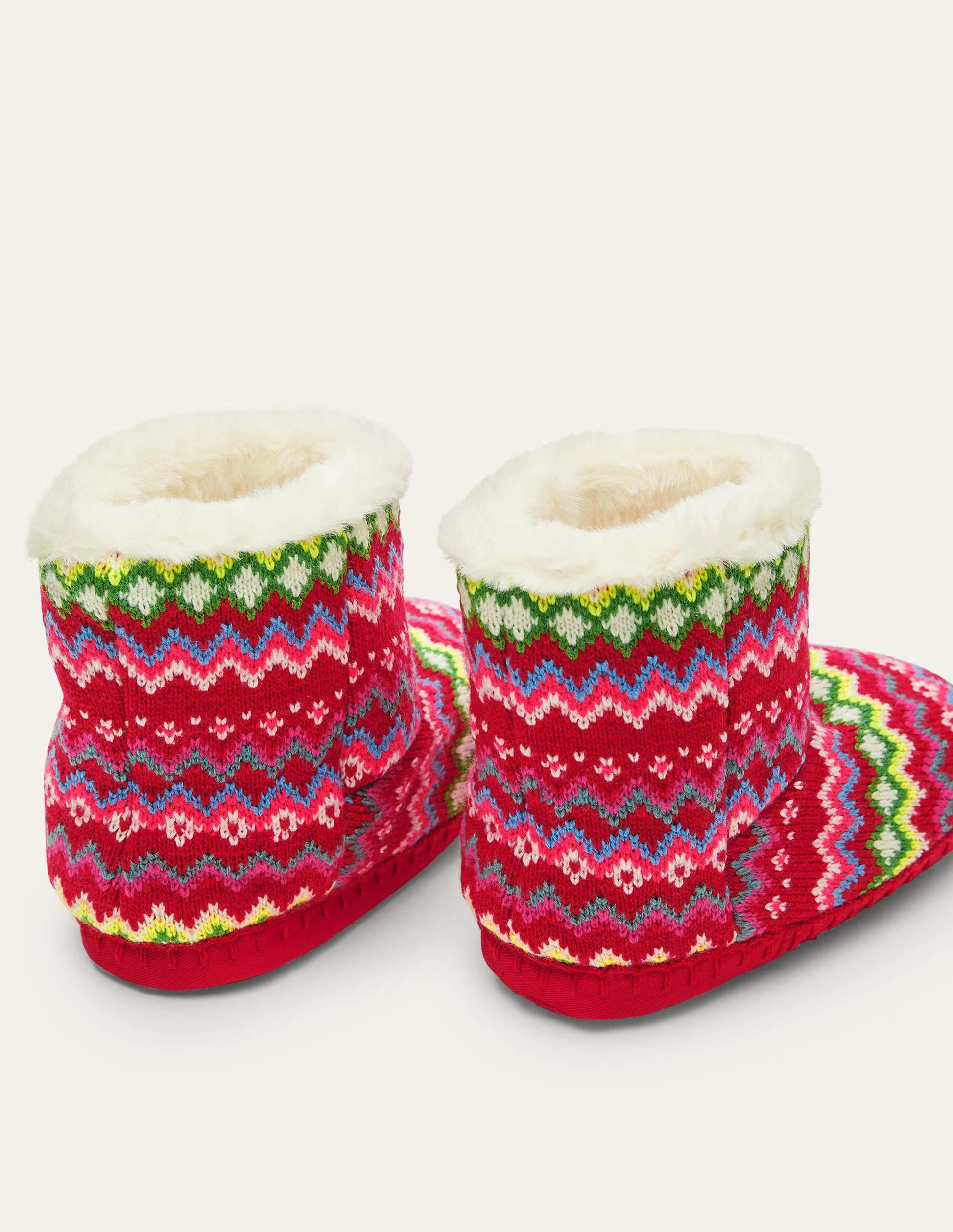Chaussons bottillons-Motif jacquard multi-3