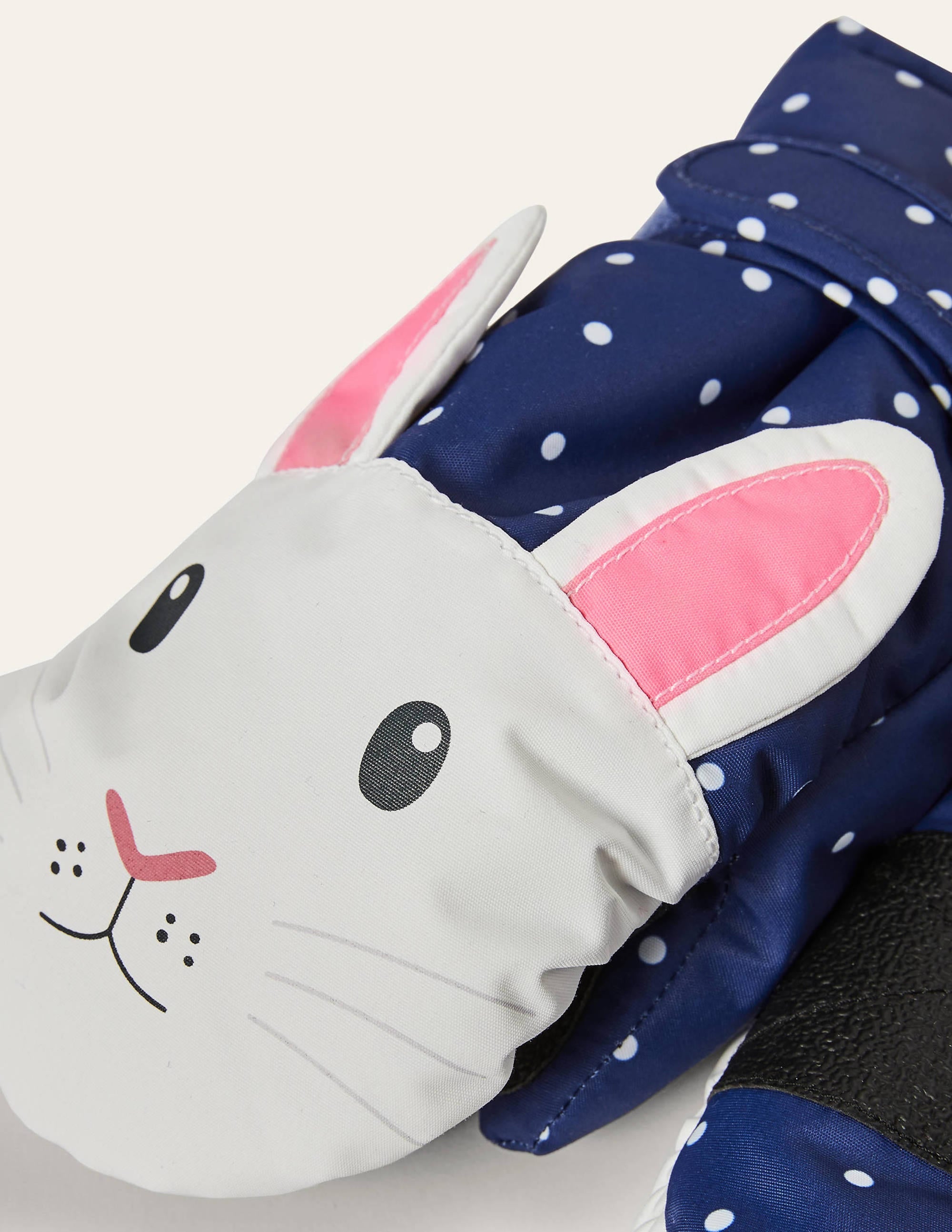 Moufles lapin pour tous les temps-Lapin tribord/pois ivoire - Image 2